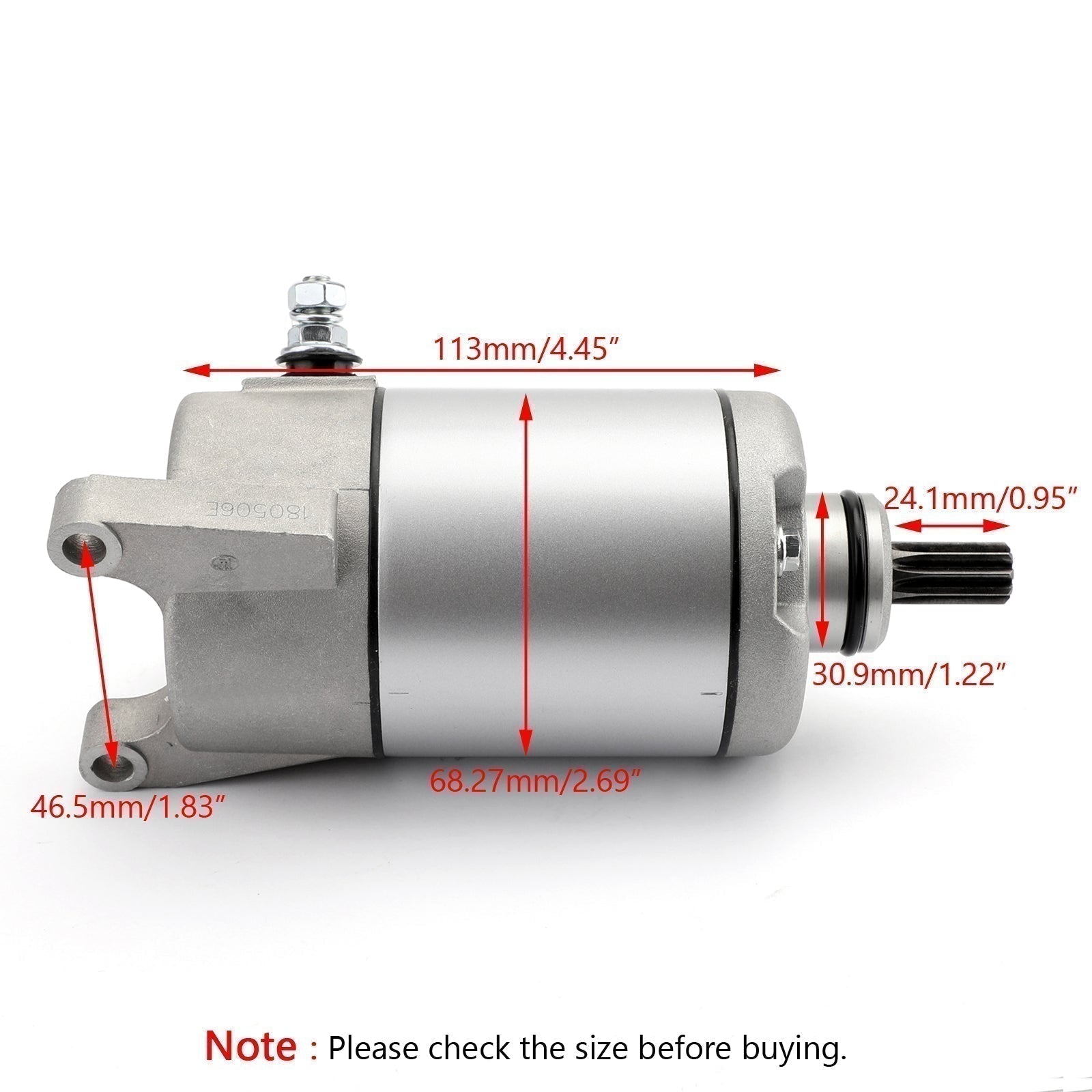1998-2003 Yamaha FZS600 Fazer ATV Starter Motor 3He-81890-00 générique