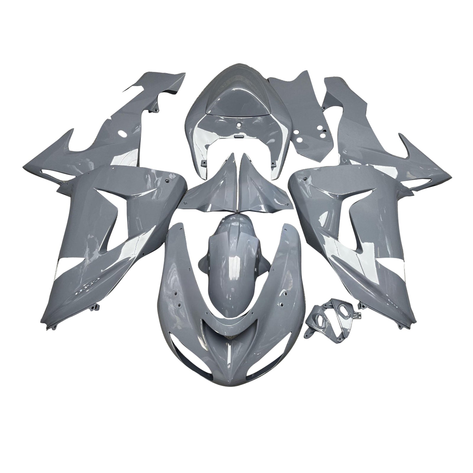 Injectiekuipset carrosserie kunststof ABS geschikt voor Kawasaki ZX10R 2006-2007