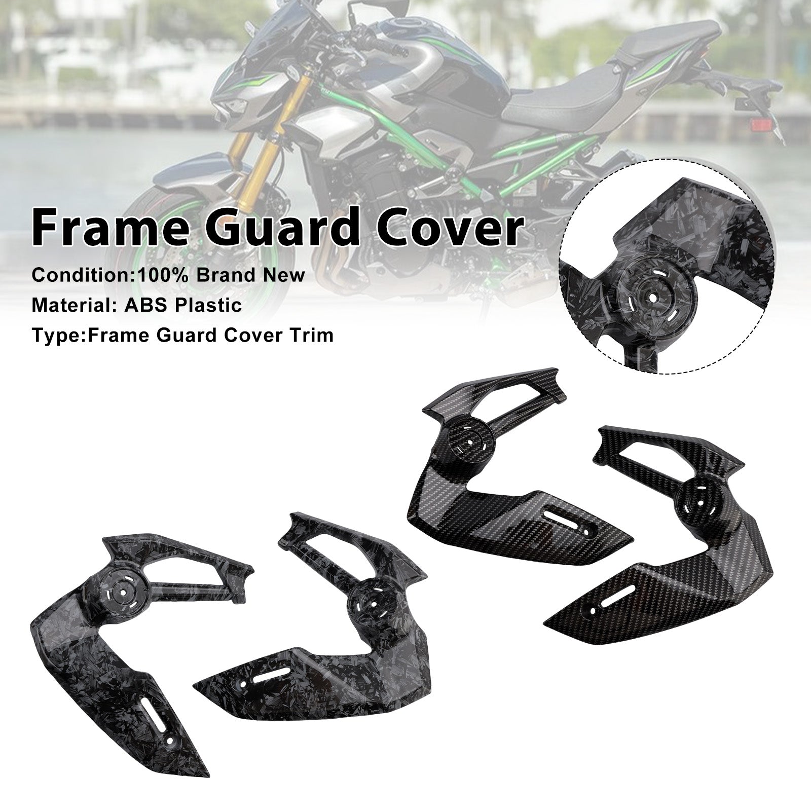 Carénage de protection du couvercle latéral du cadre Kawasaki Z900 2025-2026