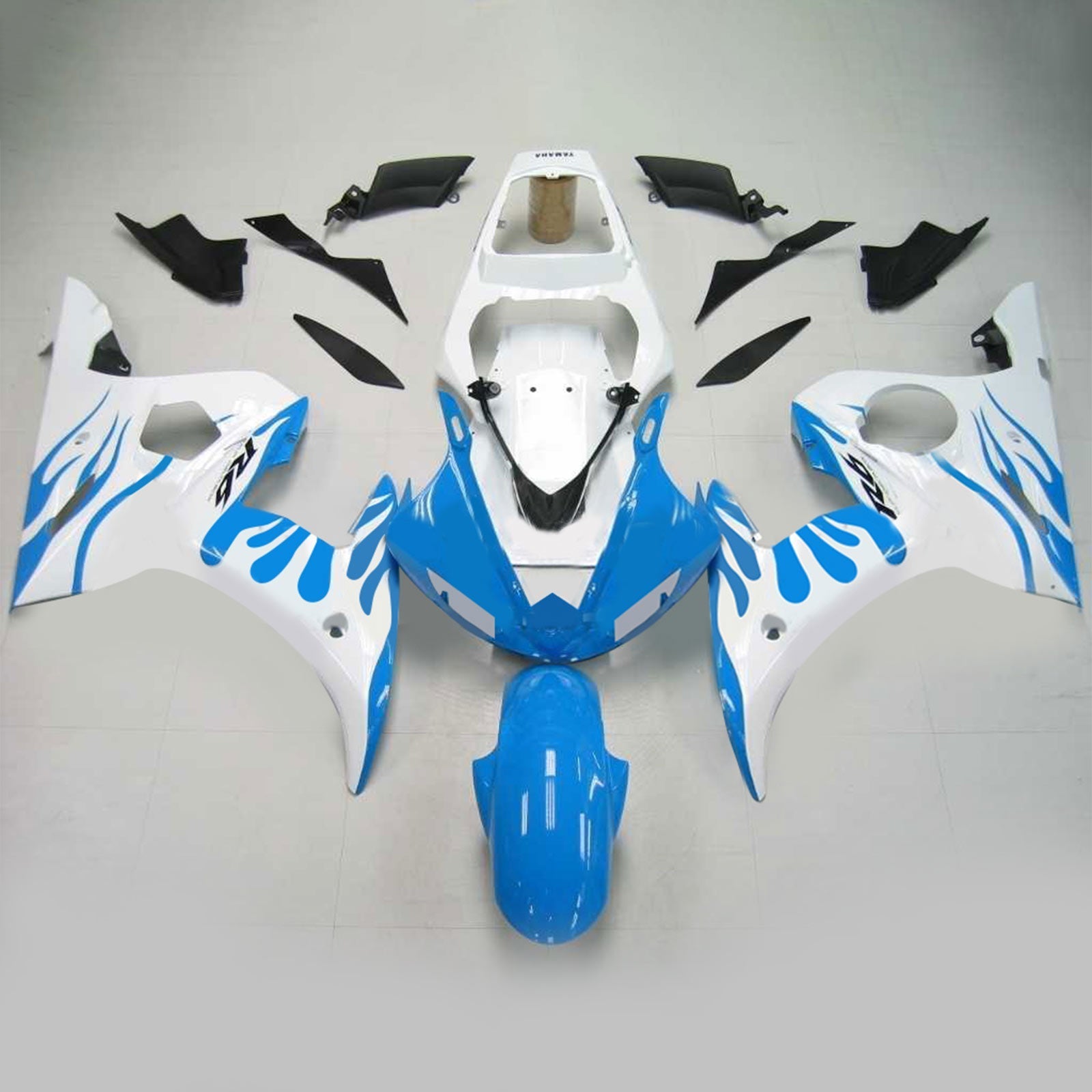 2003-2004 Yamaha YZF 600 R6 2006-2009 R6S AMOTOPART Injeção Kit de carenagem de carniça de carroceria Plástico ABS #138