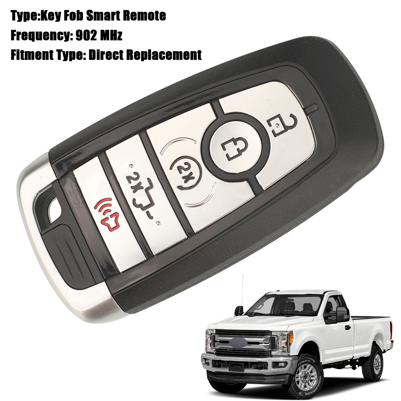 2017-2023 Ford F-150 F-250 F-350 Key Fob Smart Remote 164-R8166 902MHZ