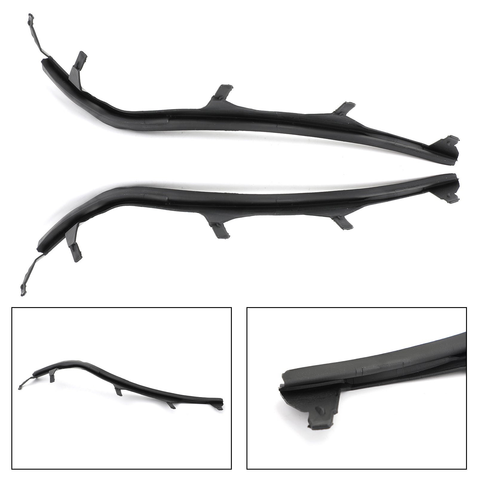 Ensemble de gauche & Paire de bandes de protection de phare supérieur droit pour BMW E46 325i 02-05