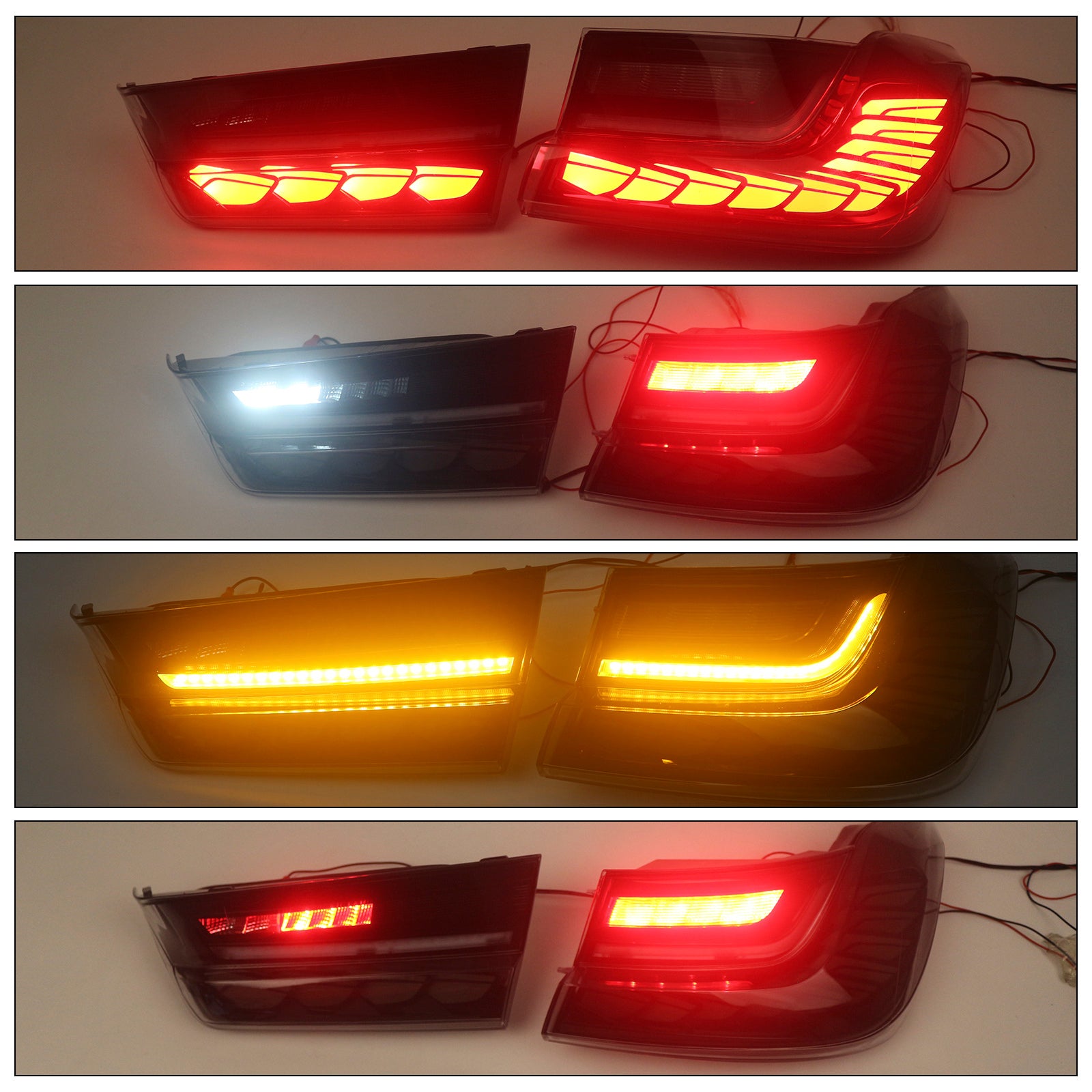 2019-2024 BMW radu 3 G20 G28 G80 M3 L&Zadné svetlá R s dymovými LED diódami