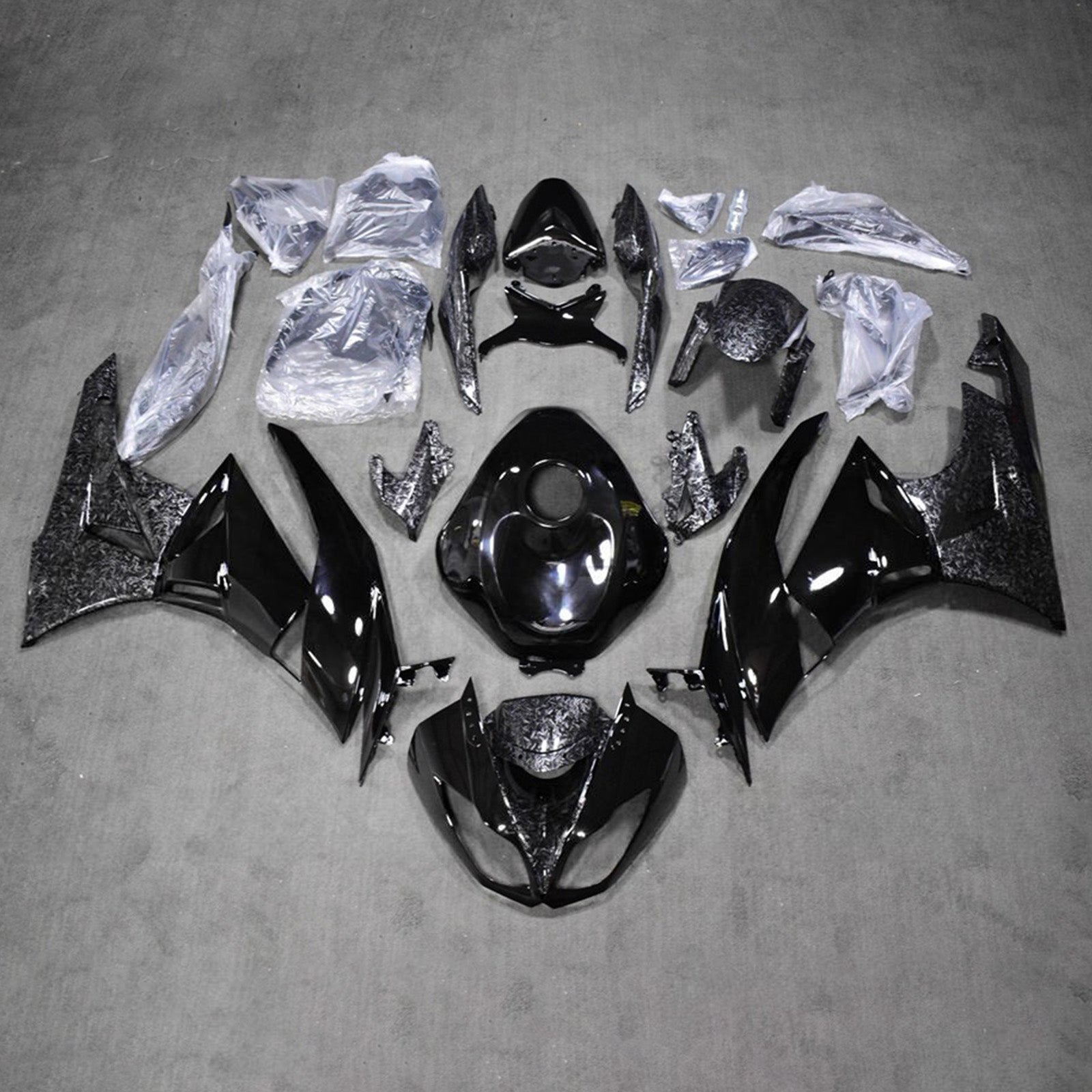 Injection Fairing Kit Bodywork Plastic ABS fit For Kawasaki ZX6R 636 2009-2012
