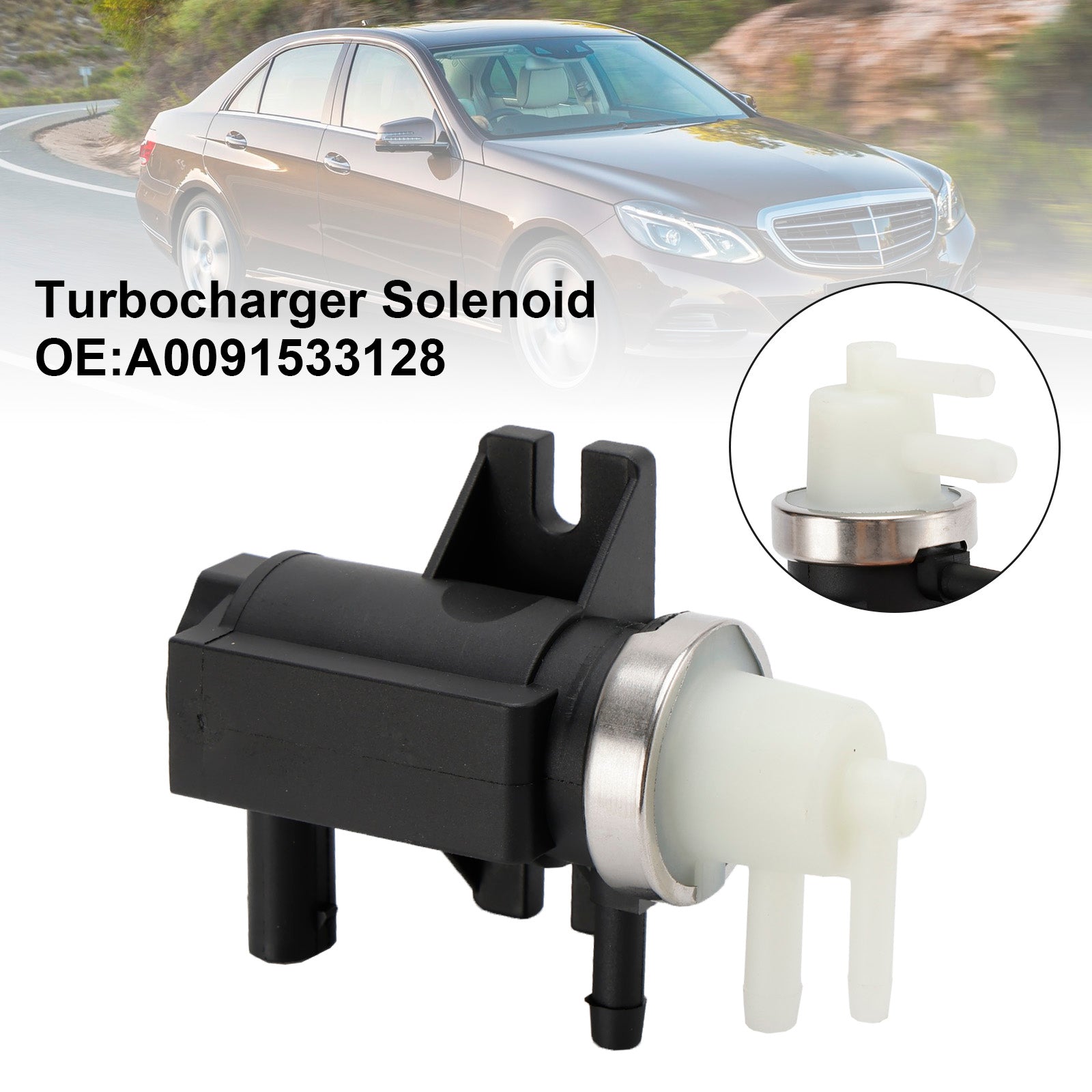 Válvula de vacío del solenoide del turbocompresor A0091533128 para Mercedes-Benz W205 ML250 E250