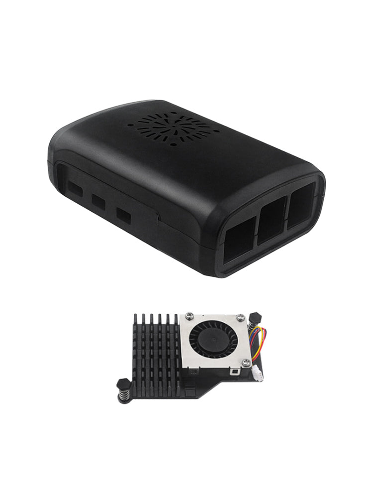 ABS Shell Raspberry PI5/5B injektion Gjuten skyddsskal W Active Radiator