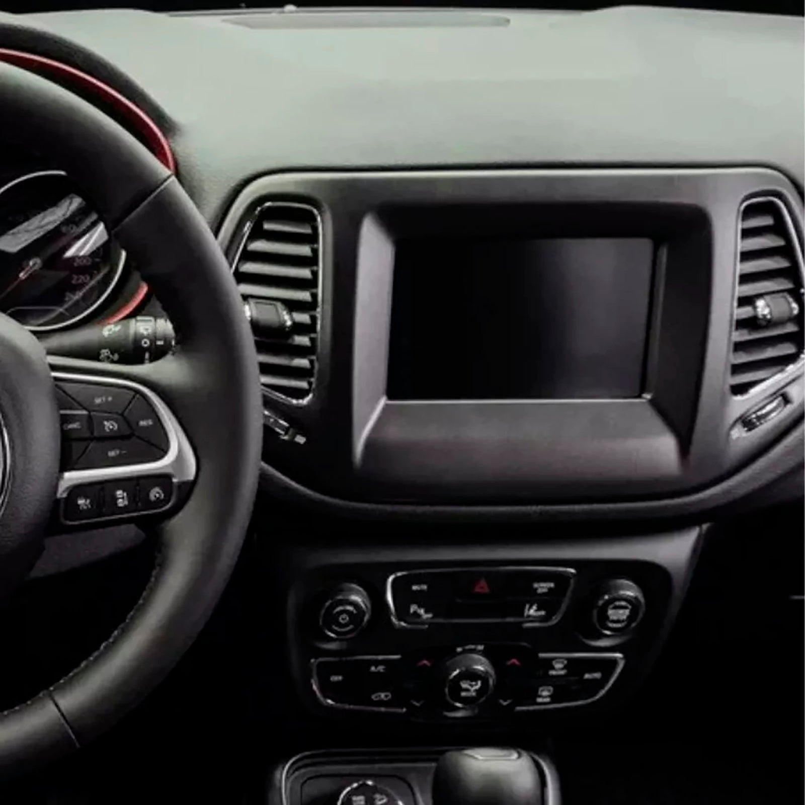 Rádio e navegação para carro Jeep Compass 2017-2020 7" Tela LCD sensível ao toque