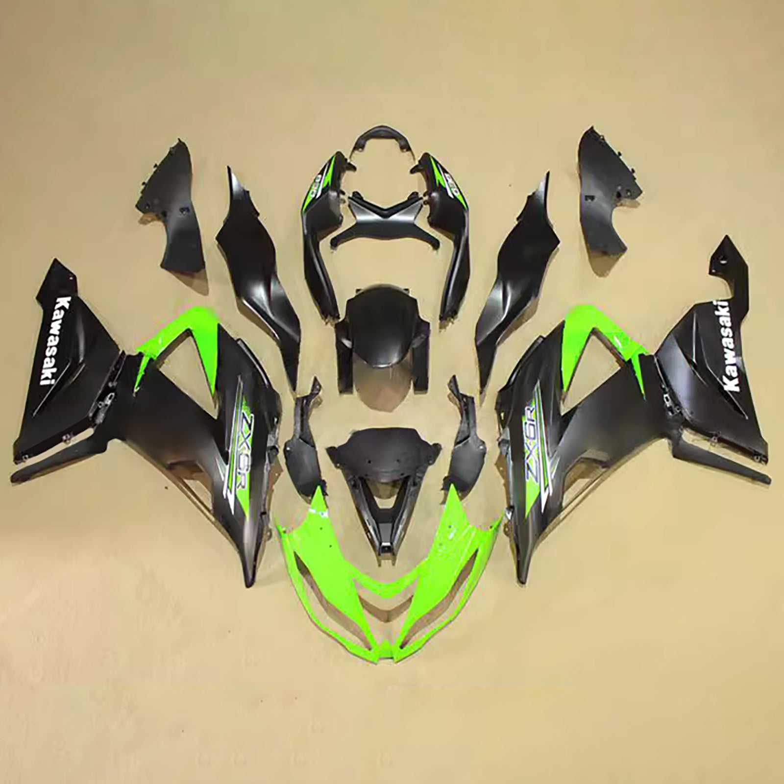 Injection Fairing Kit Bodywork Plastic ABS fit For Kawasaki ZX6R 636 2013-2018