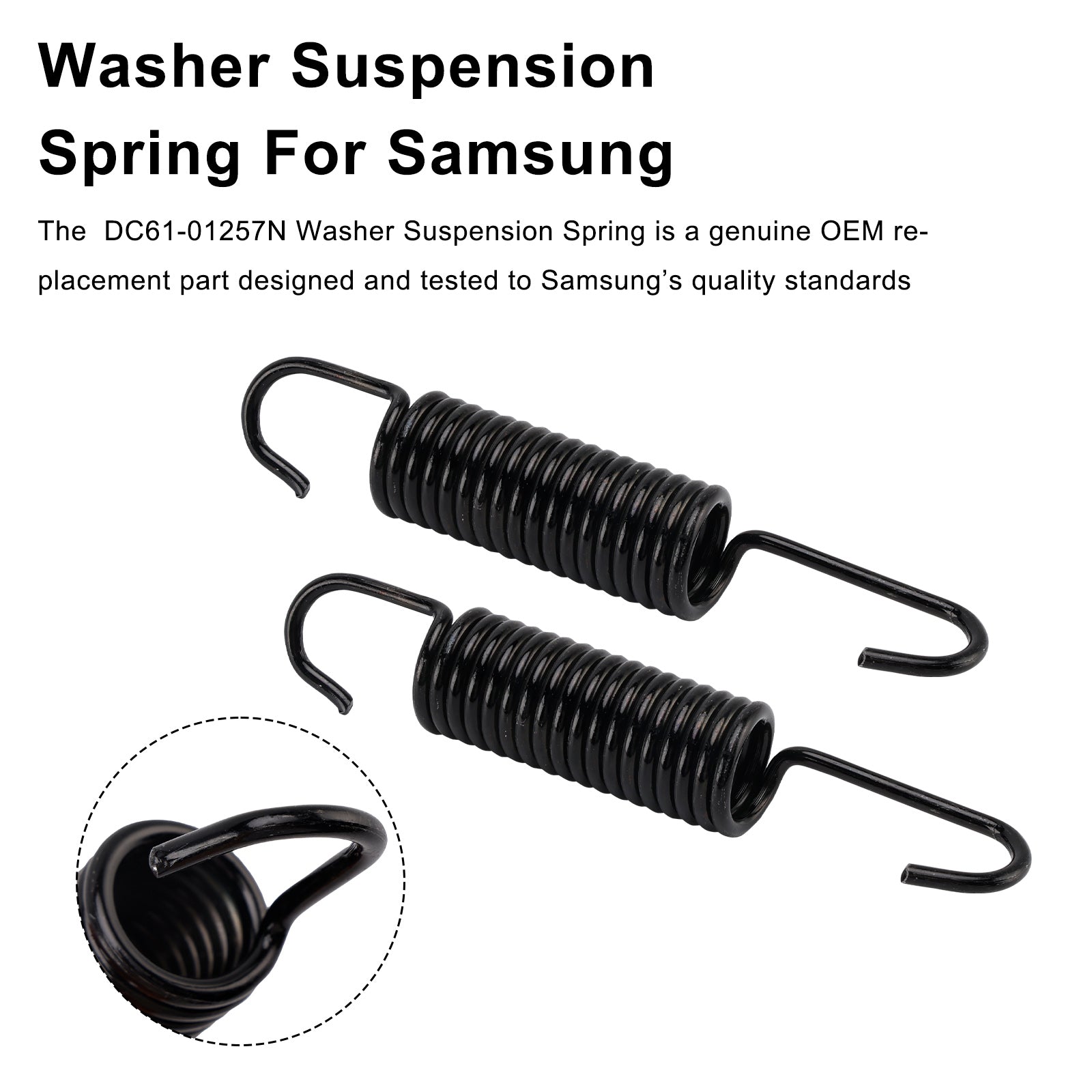 2PC DC61-01257N Washer Suspension Spring For Samsung Replaces 592-49396 592-49474