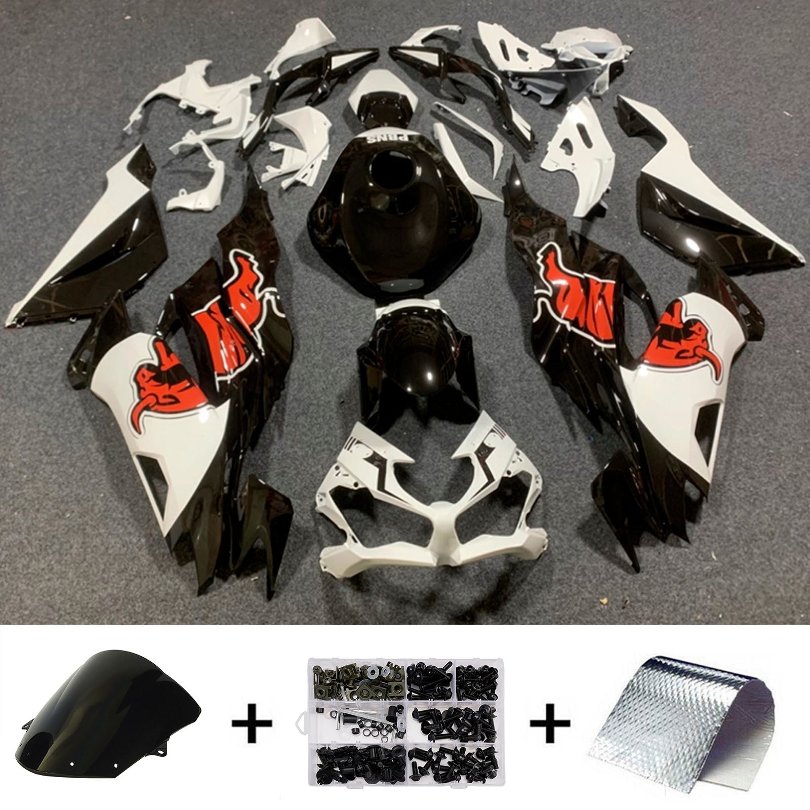 Injection Fairing Kit Bodywork Plastic ABS fit For Kawasaki ZX6R 2019-2023