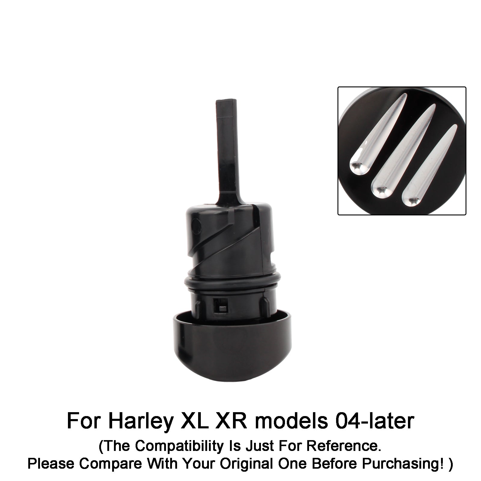 Zátka o ropnej mierke Tank Cap pre Sportster XL883 XL1200 2004-2016