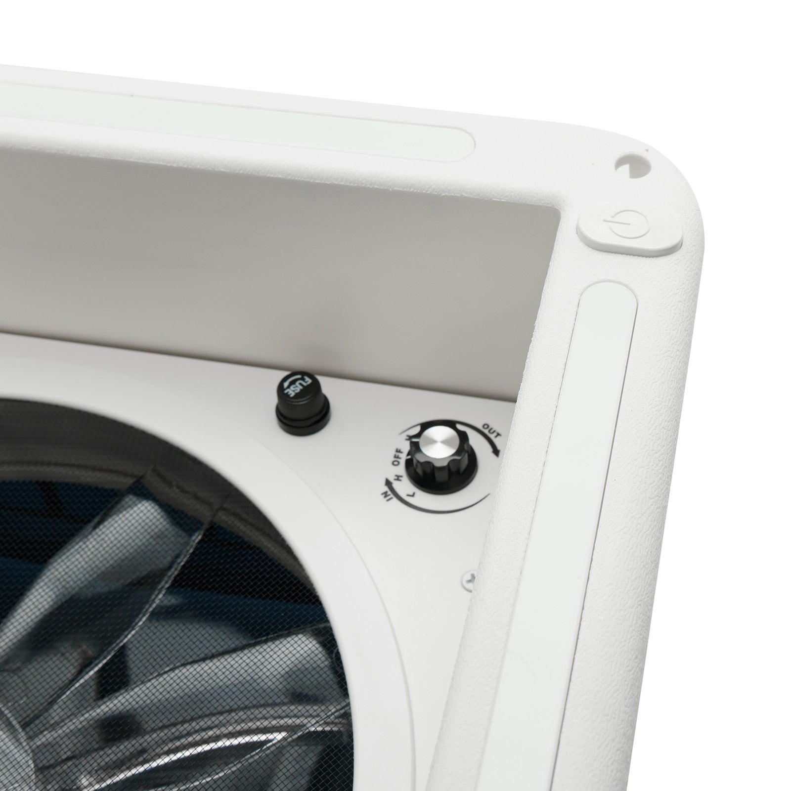 14" Takventil för husvagn, husvagn, 3-växlad motor, 12V takfönster med LED-ljus