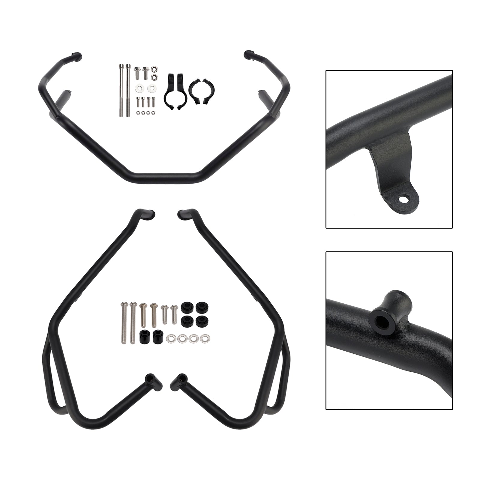 Upper + Lower Engine Guard Frame Crash Bar Kit Black For Honda X-Adv 750 2025+