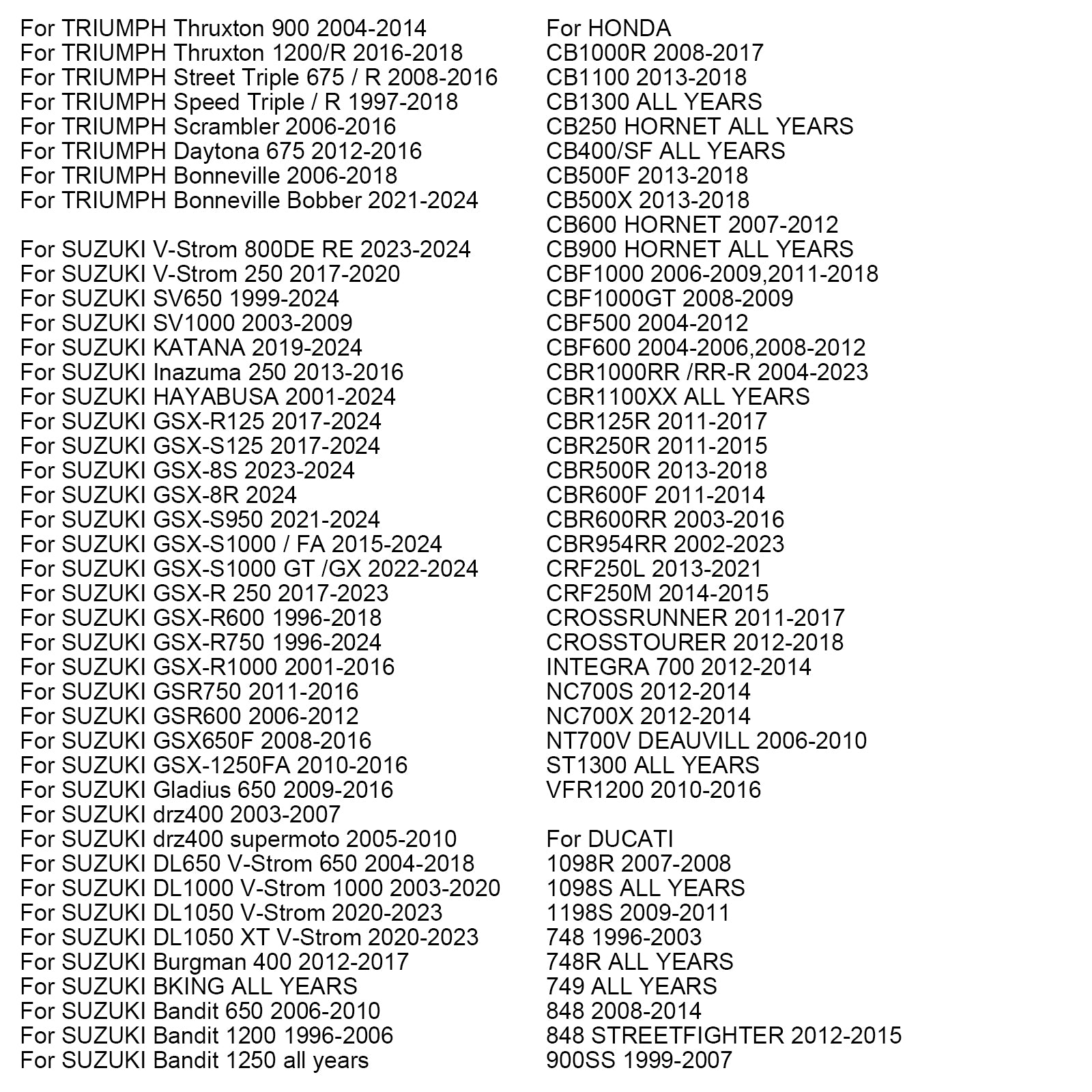 Swingarm Spools Slider stativskruvar som passar för Kawasaki Ninja Suzuki GSX-S CBR Monster