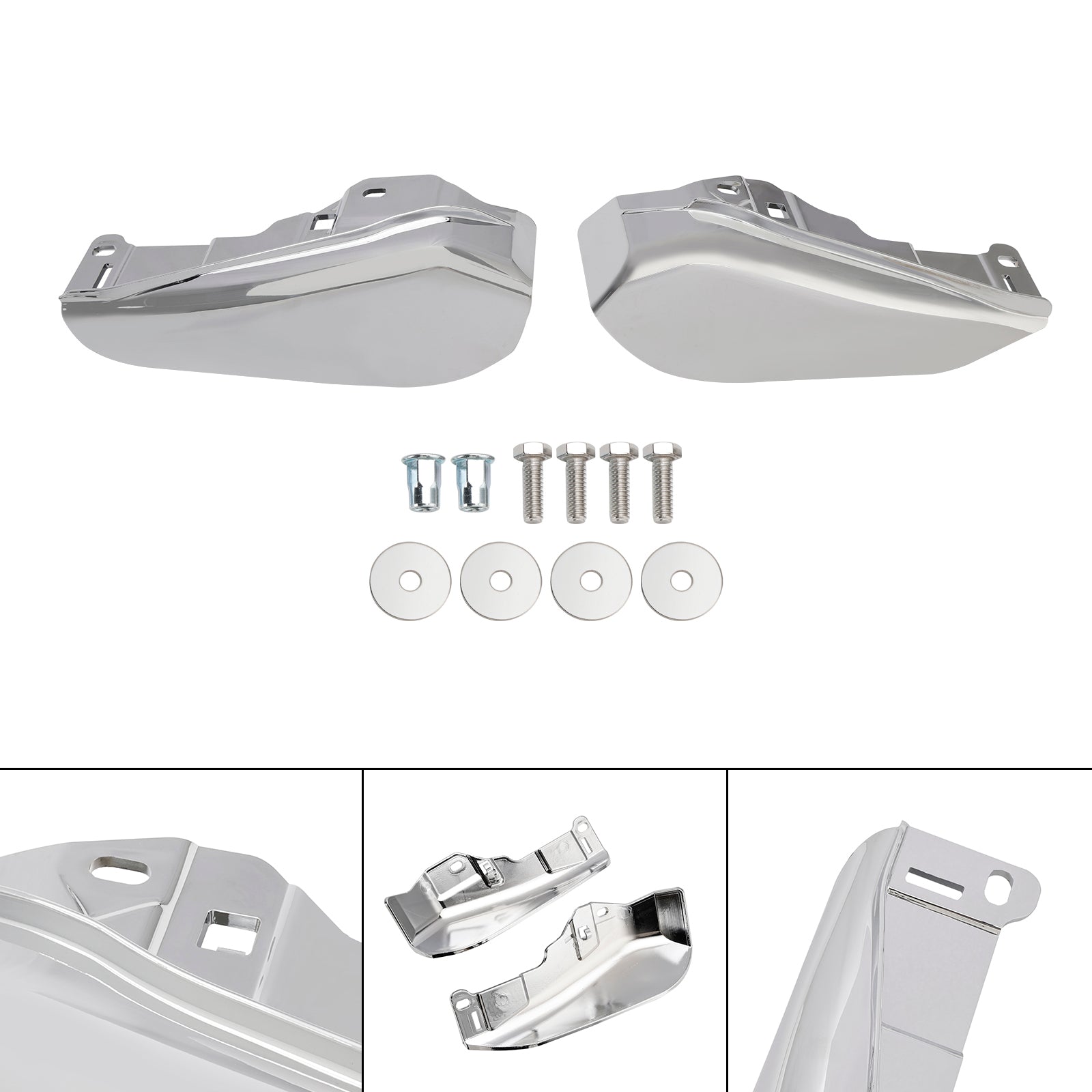 2023-2024 Touring CVO Street Glide Road Glide Defletor de calor de ar no meio da estrutura