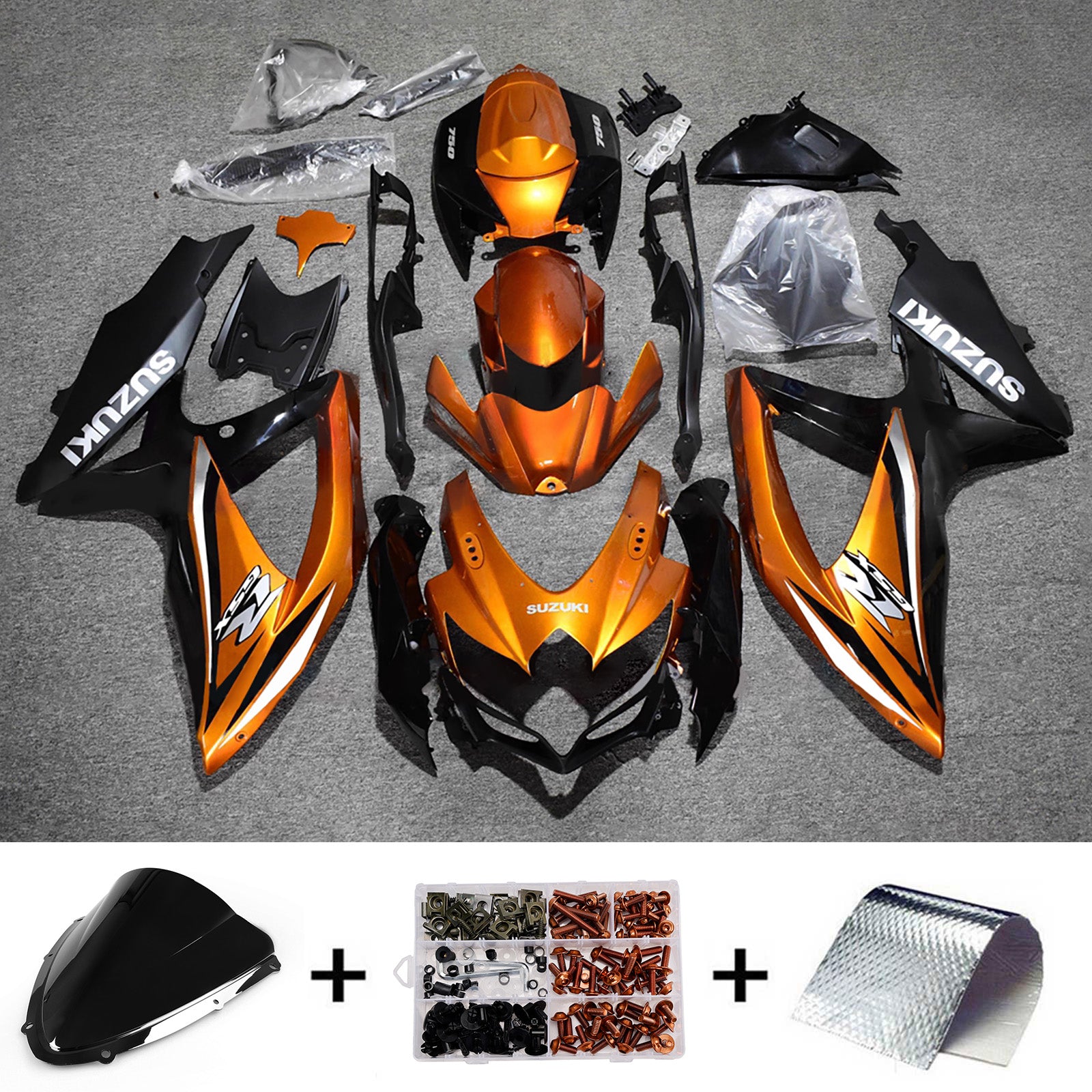 Injection Fairing Kit Bodywork Plastic ABS For Suzuki GSXR 600/750 2008-2010 K8