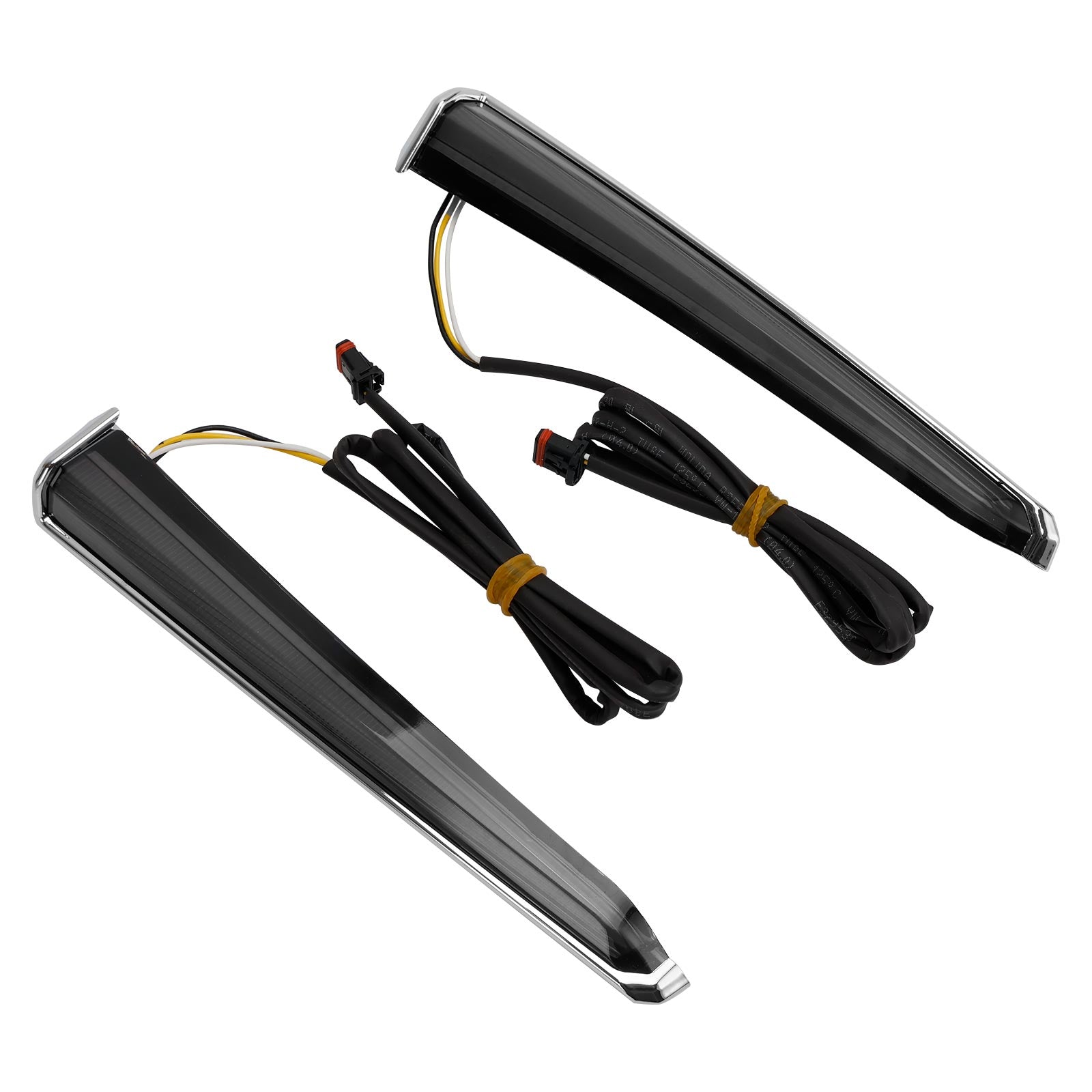 45801 Luces LED de carenado inferior Fang para Touring Road Glide 2014-2023 Cromo