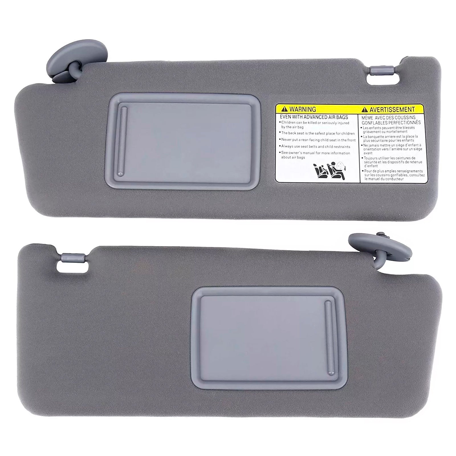 2 piezas de parasol gris izquierdo para Nissan Altima 2013-2018 & Derecha 74320-04181-B1 74310-04181-B1