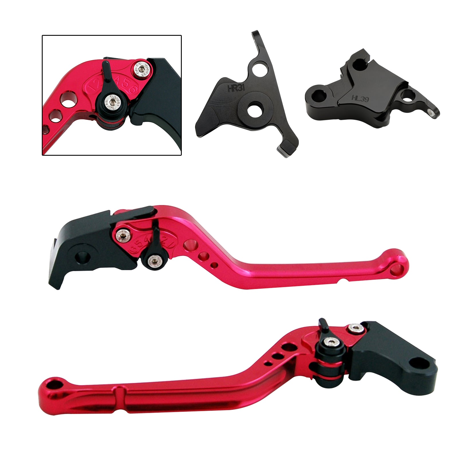 Palanca de freno de embrague larga apta para CFMOTO 450SS 450SR 21-23 450NK 23-24
