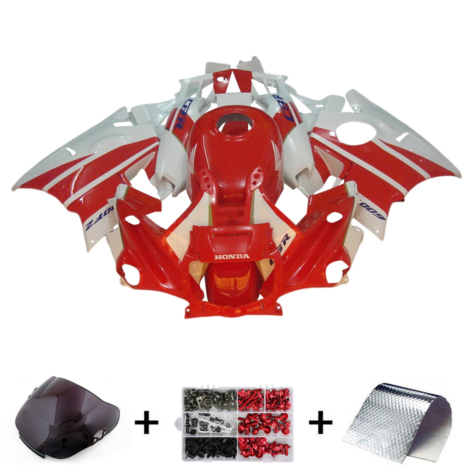 1991-1994 Honda CBR600 F2 Kit de carenado de inyección Carrocería Plástico ABS