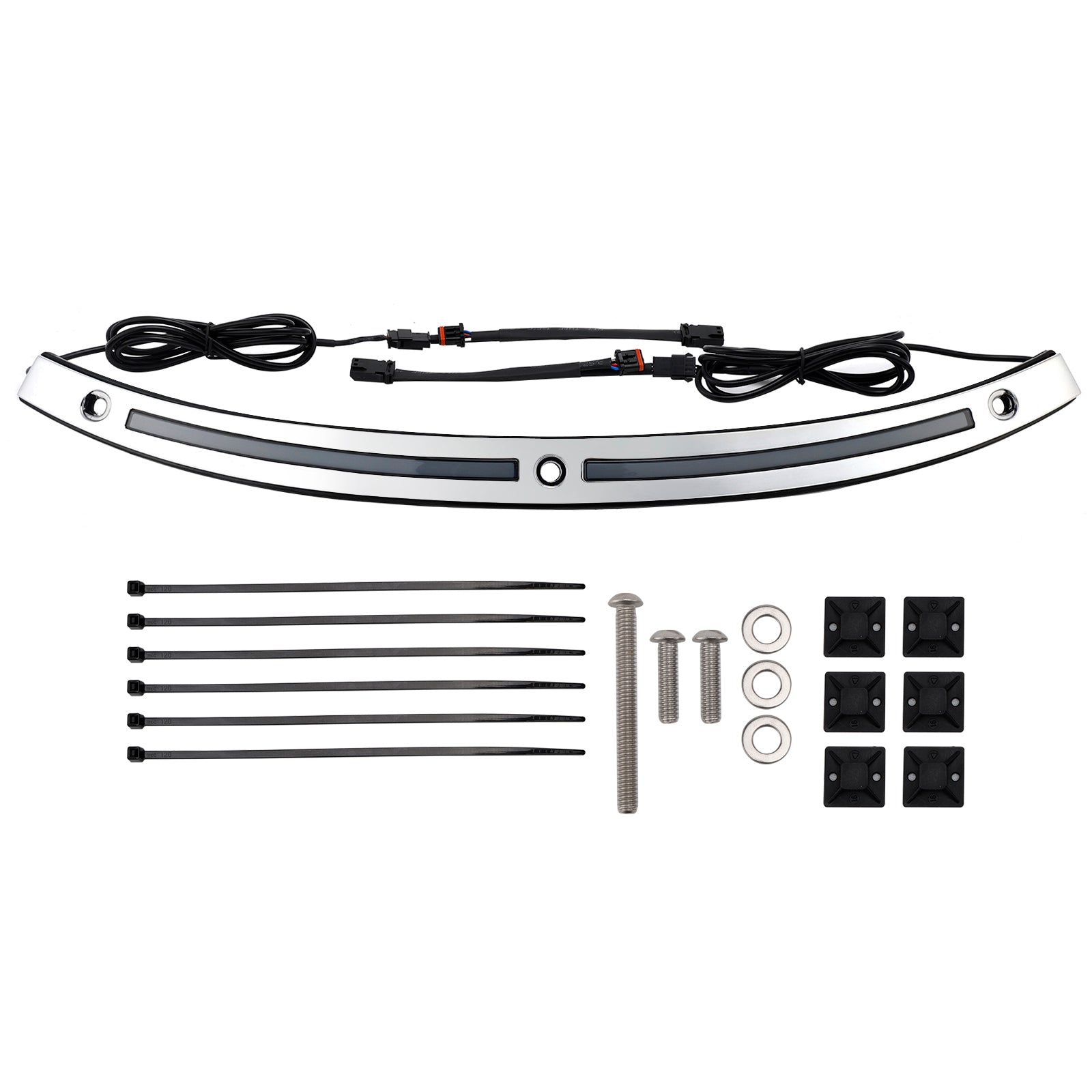 2014+Touring Electra Glide Street Glide Ultra Limited LED Running Turn Signal Light Windshield Trim