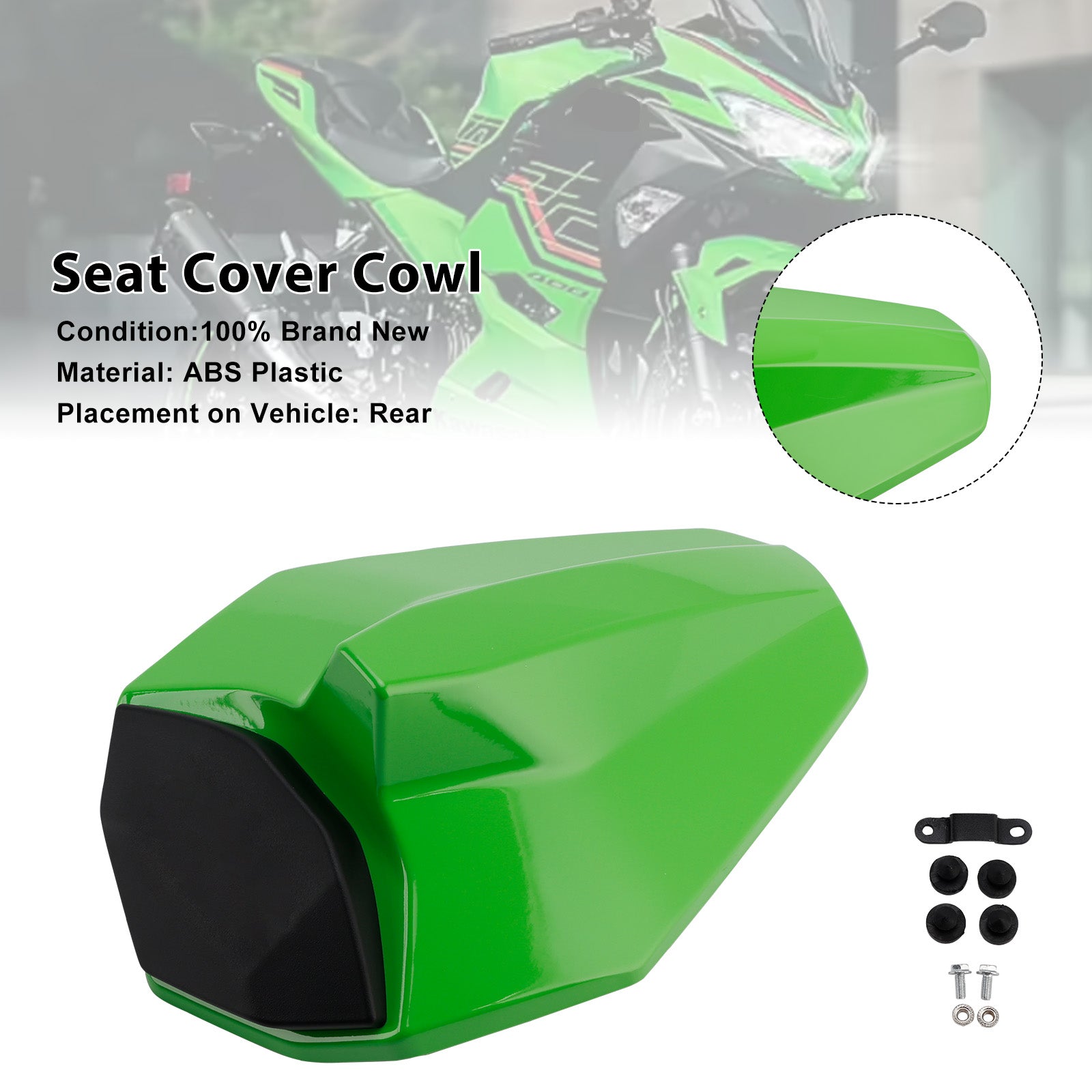 Racing Tail Rear Seat Fairing Cowl for Kawasaki ZX25R ZX4R ZX4RR 20-25
