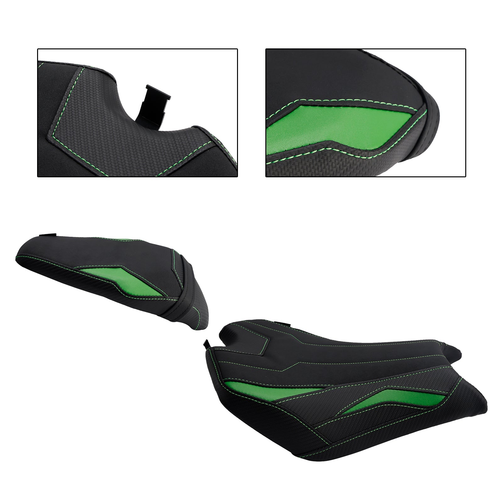 Driver&Passenger Seat Rear Cushion Green1 For Kawasaki Ninja Z900 Zr900-F 2025-