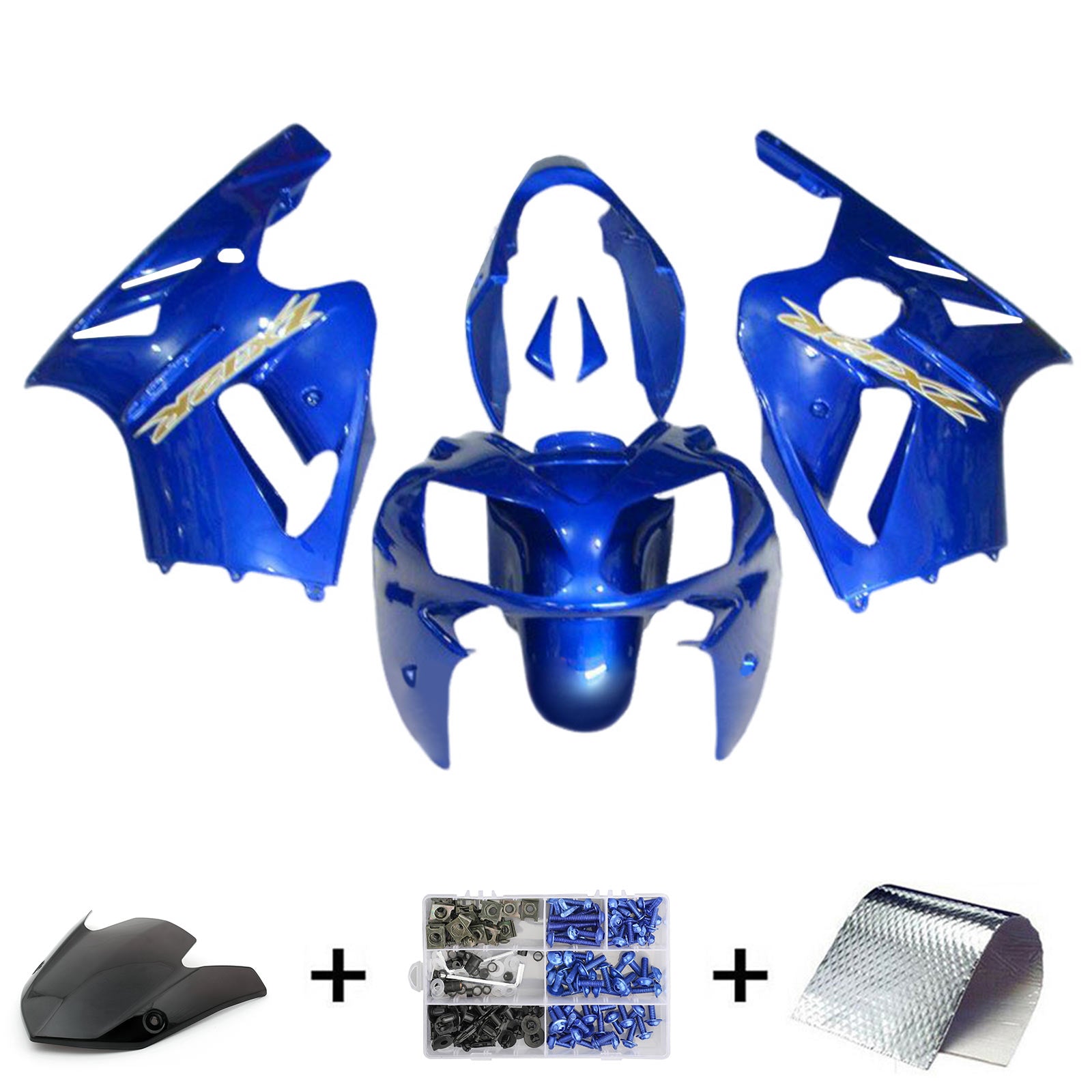 2002-2005 KAWASAKI ZX12R Injektionsmässa Kit Bodywork Plastic ABS