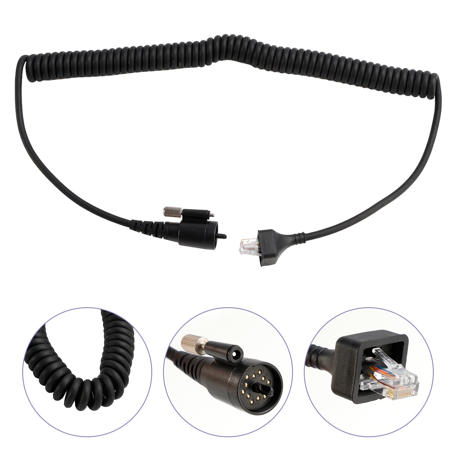 KMC27 Microphone Handmikrofonkabel för Kenwood TK-690 TK-790 TK-890 TK-5710