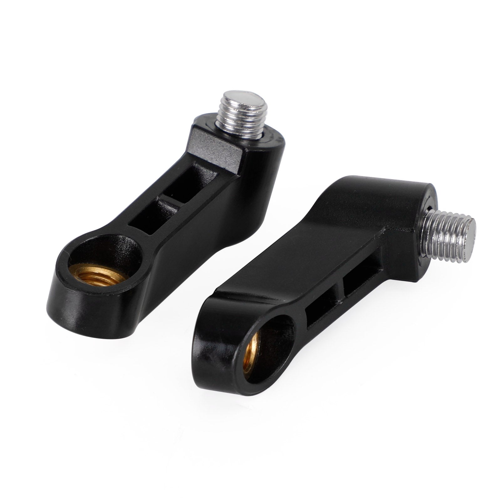 Adaptador extensor de espejo elevador de plástico para motocicleta, 10mm, montaje de brazo RH + rosca LH