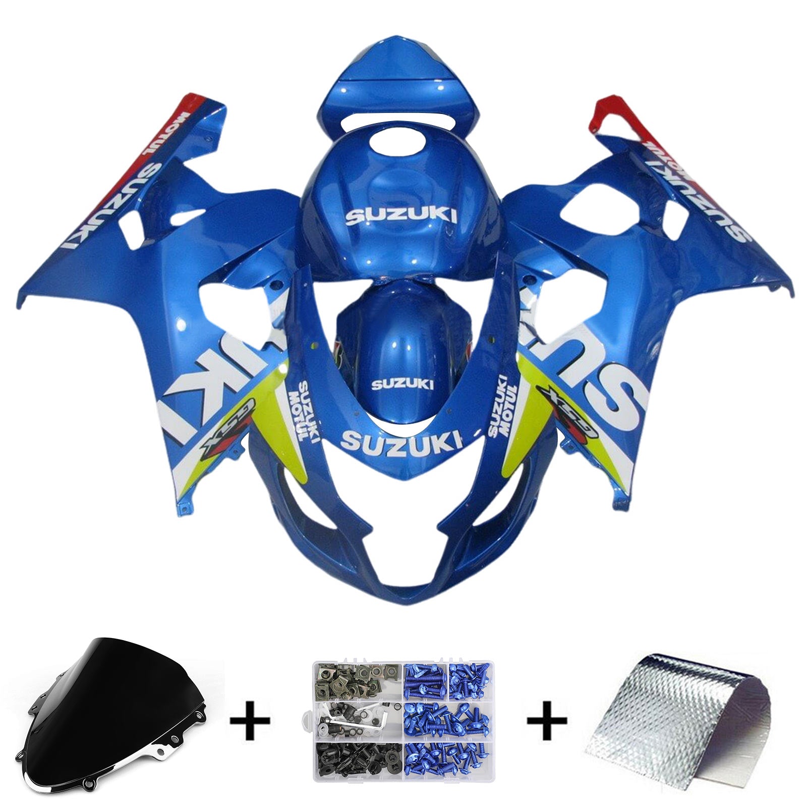 2004-2005 Suzuki GSXR 600/750 K4 Kit de carénage d'injection carrosserie plastique ABS