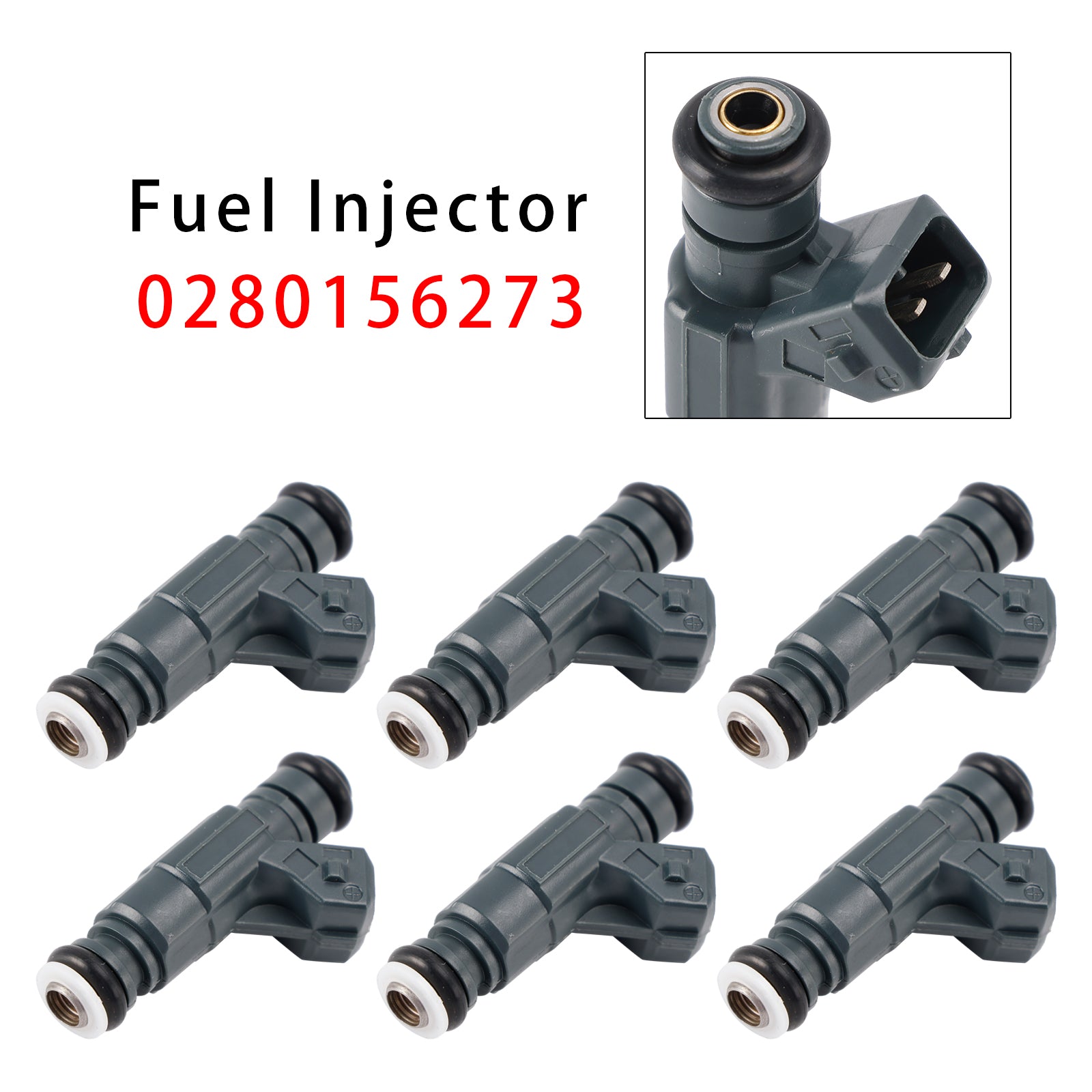 6Pcs Fuel Injector For Audi A4 A6 Quattro A4 A6 Passat 97-05 2.8L 0280156273