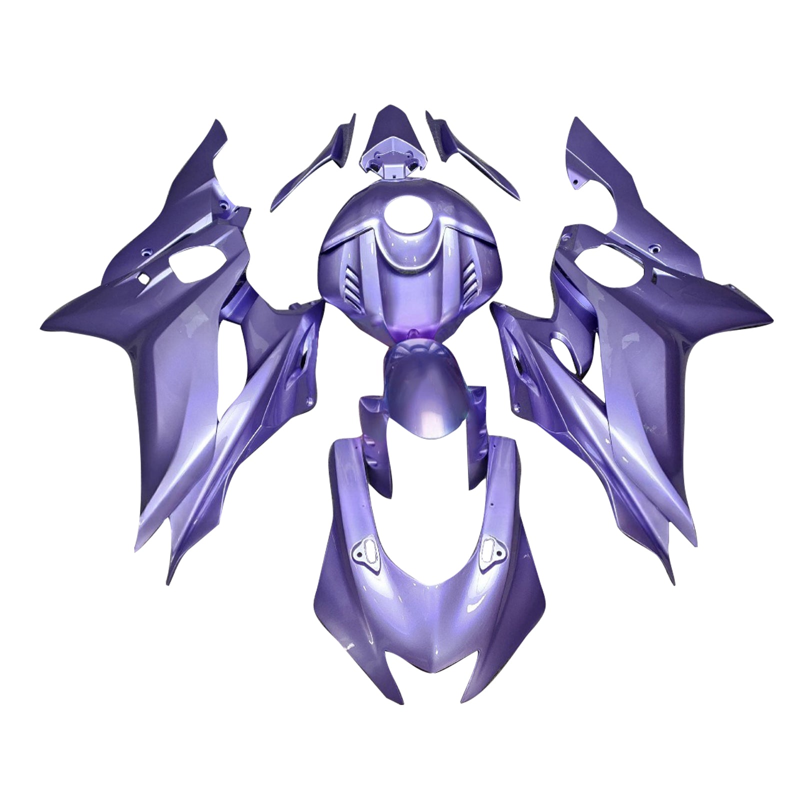 Injectiekuipset carrosserie kunststof ABS geschikt voor Yamaha YZF-R6 2017-2023