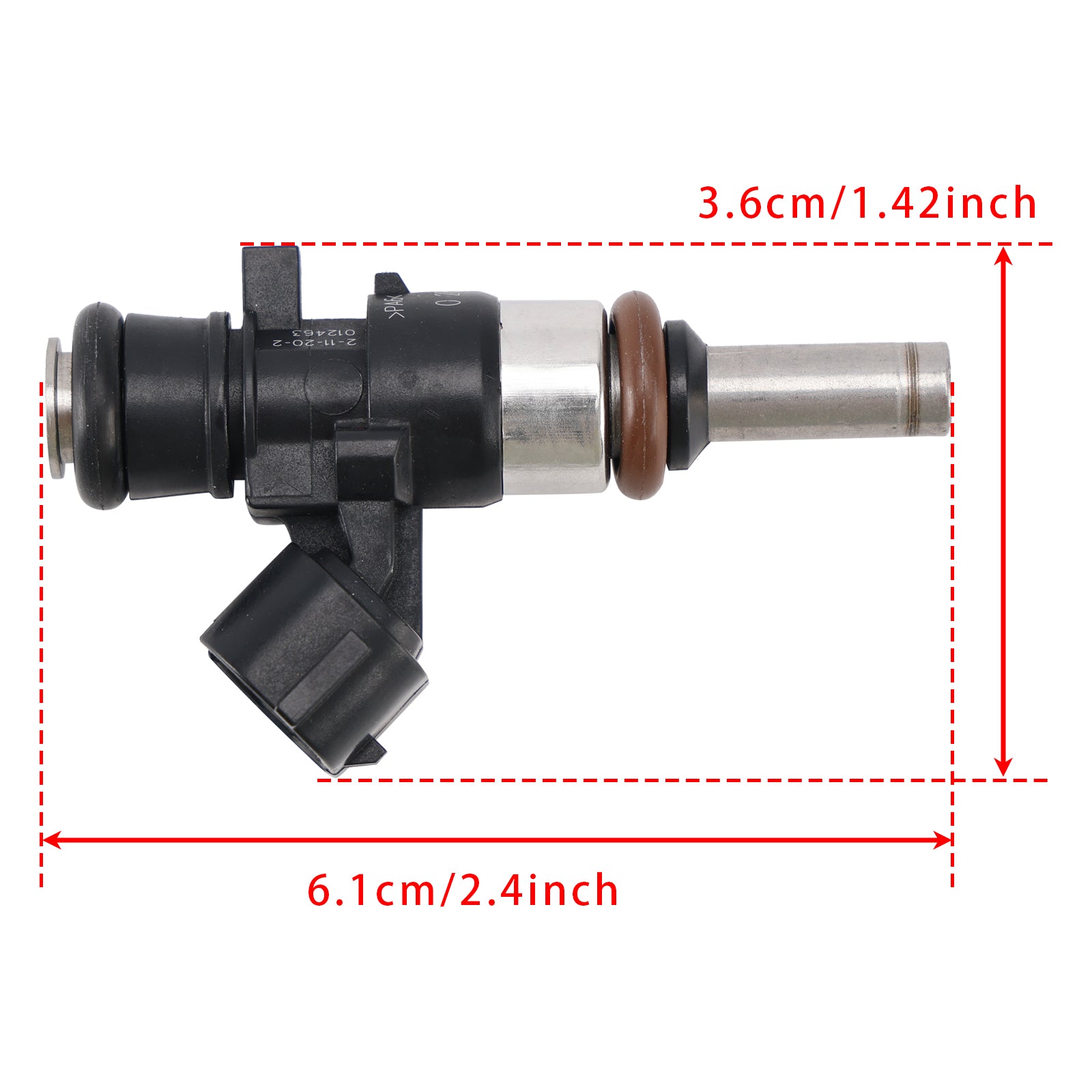 1Pcs Fuel Injector For VW Golf GTI R Audi A3 S3 2.0 CJX CHH 0280158360
