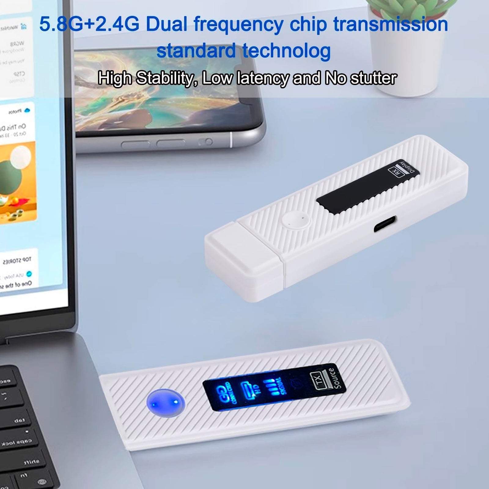 HDMI draadloze projector met hetzelfde scherm HD 1080P 50M videozenderontvanger