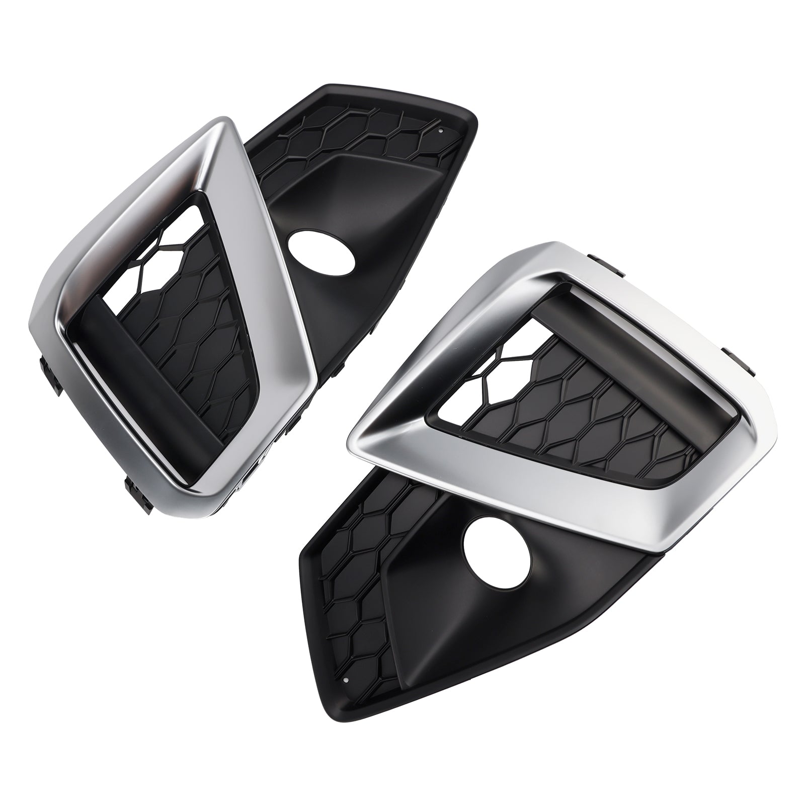 2020-2024 Audi A4 B9.5 S-Line Silver främre stötfångare Nedre dimgallerskydd