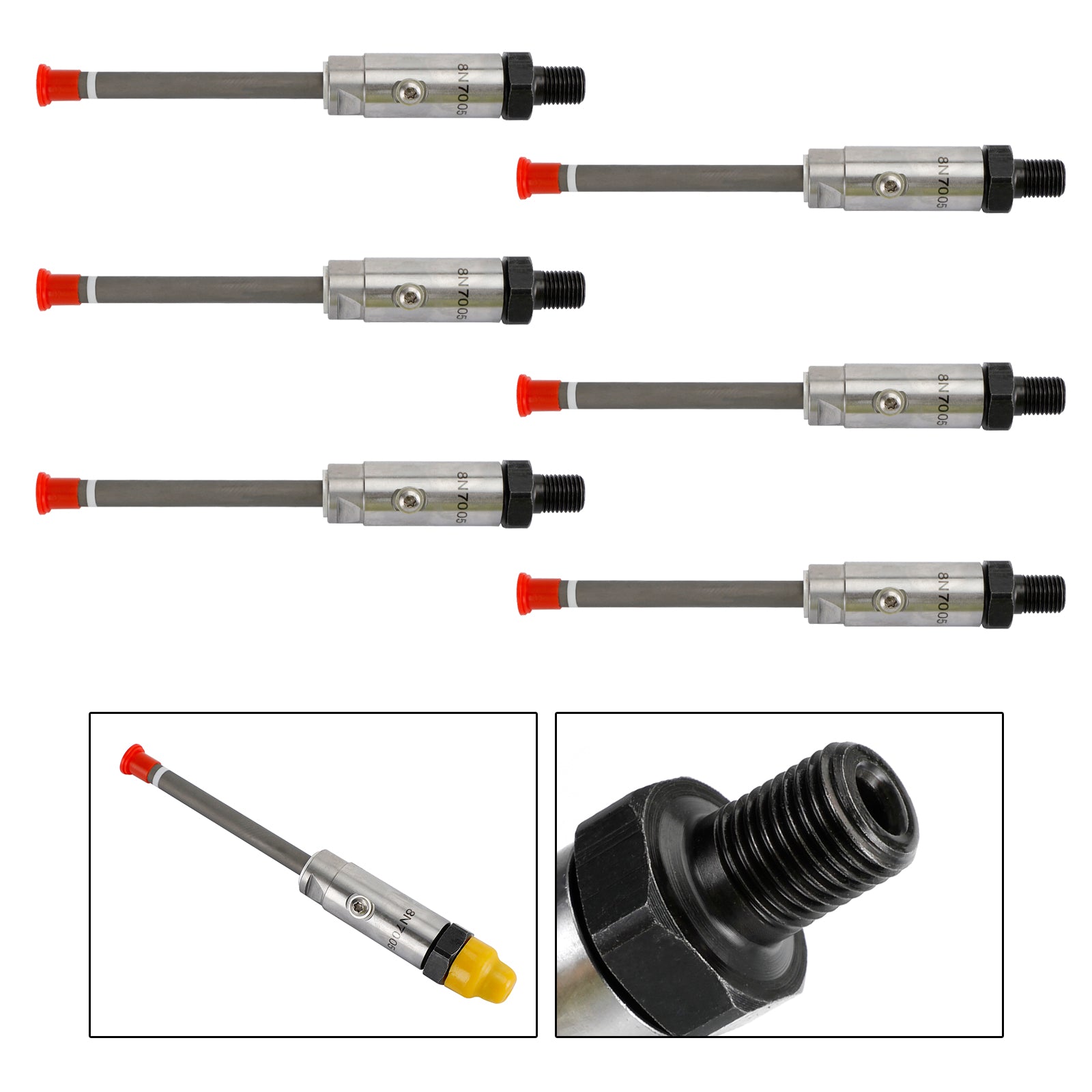 6pcs 8n-7005 Bocal de lápis de injetor de combustível para Caterpillar CAT 3304 3306B MOTOR