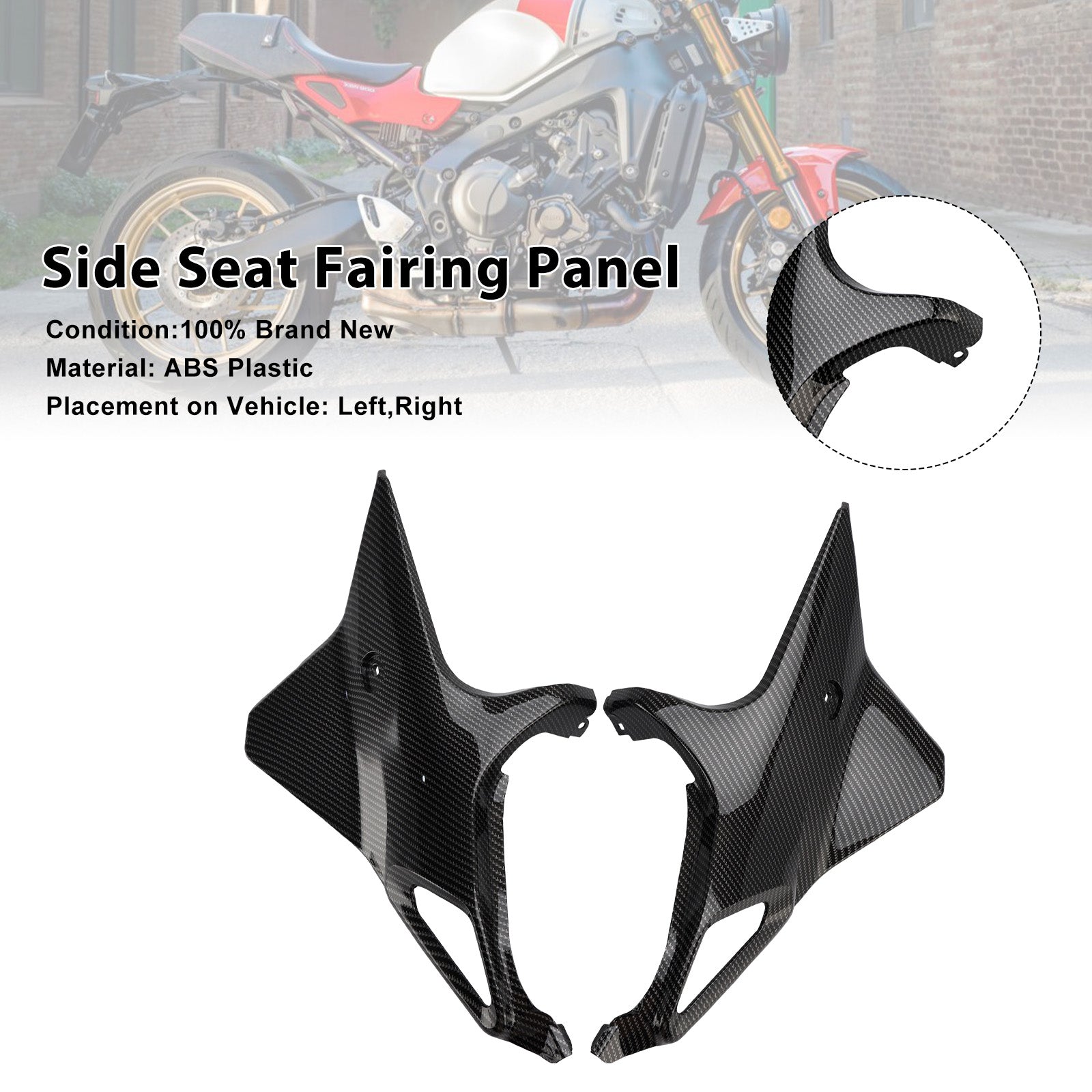 Capot de panneau de carénage de siège latéral Yamaha XSR 900 XSR900 2022-2025