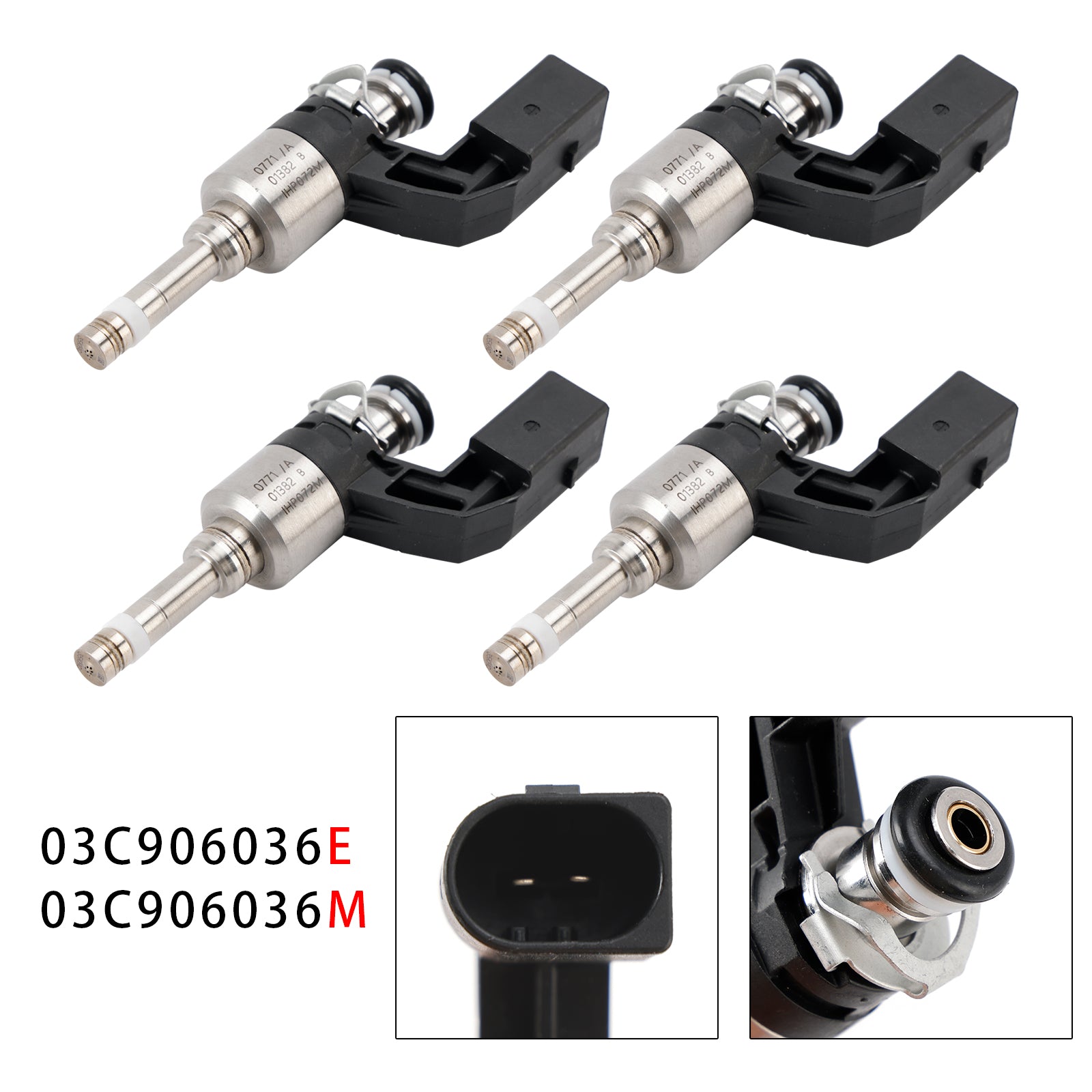 Injecteur de carburant 4 pièces pour VW Golf V VI Polo Audi A1 1.4L 03C906036E 03C906036M