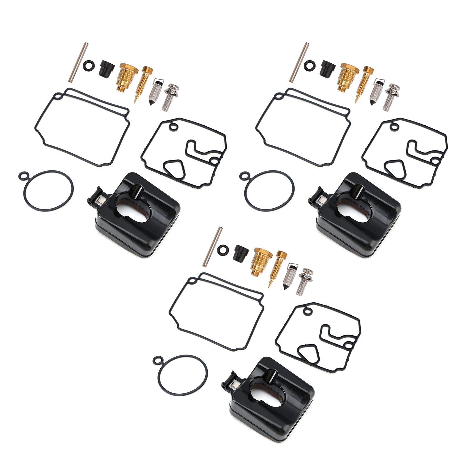 3X Fuel Pump Repair Kit fit for Yamaha 40HP & 50HP 2-Stroke Outboard Carburetors