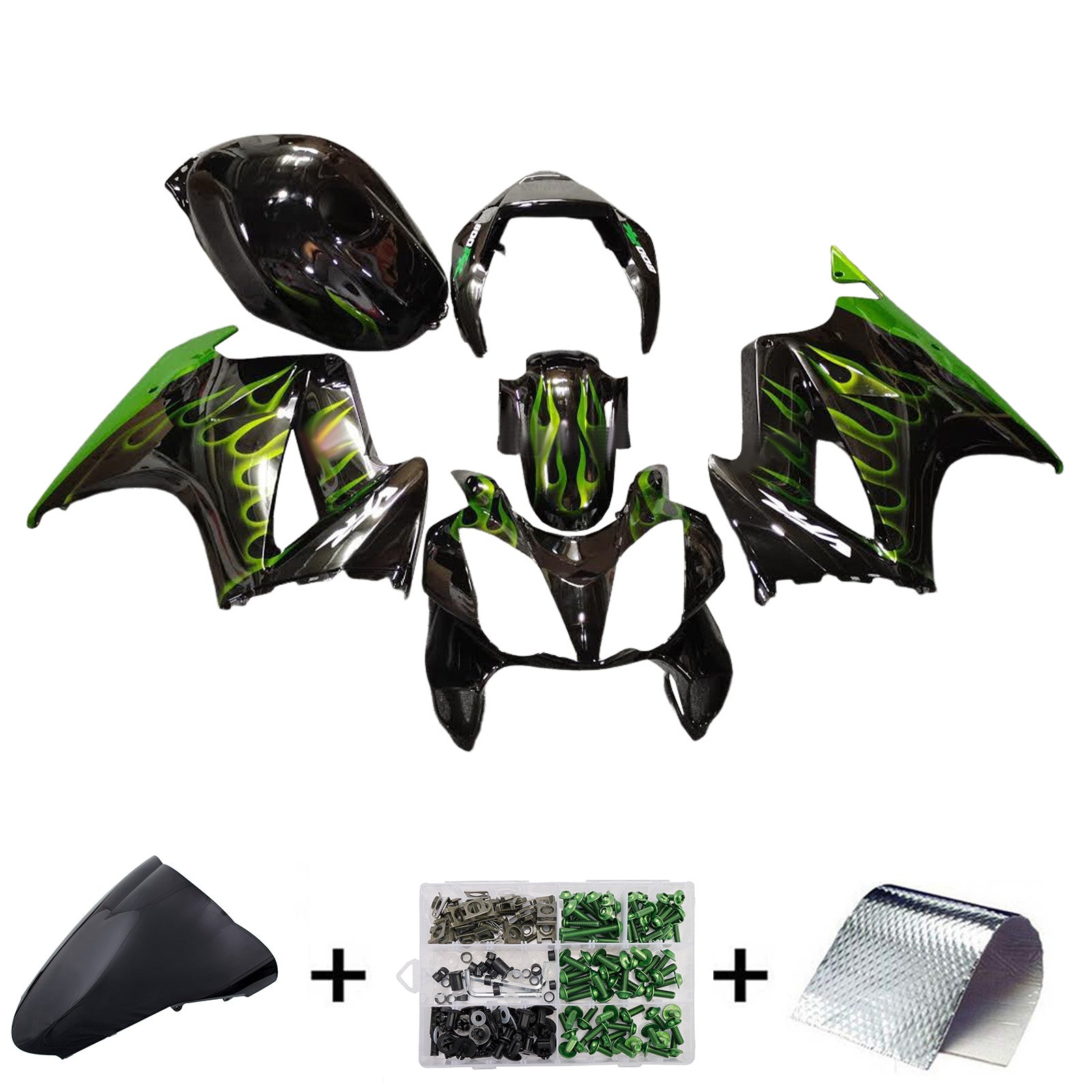 Carenado de carrocería de plástico ABS de inyección apto para Honda VFR800 2002-2012