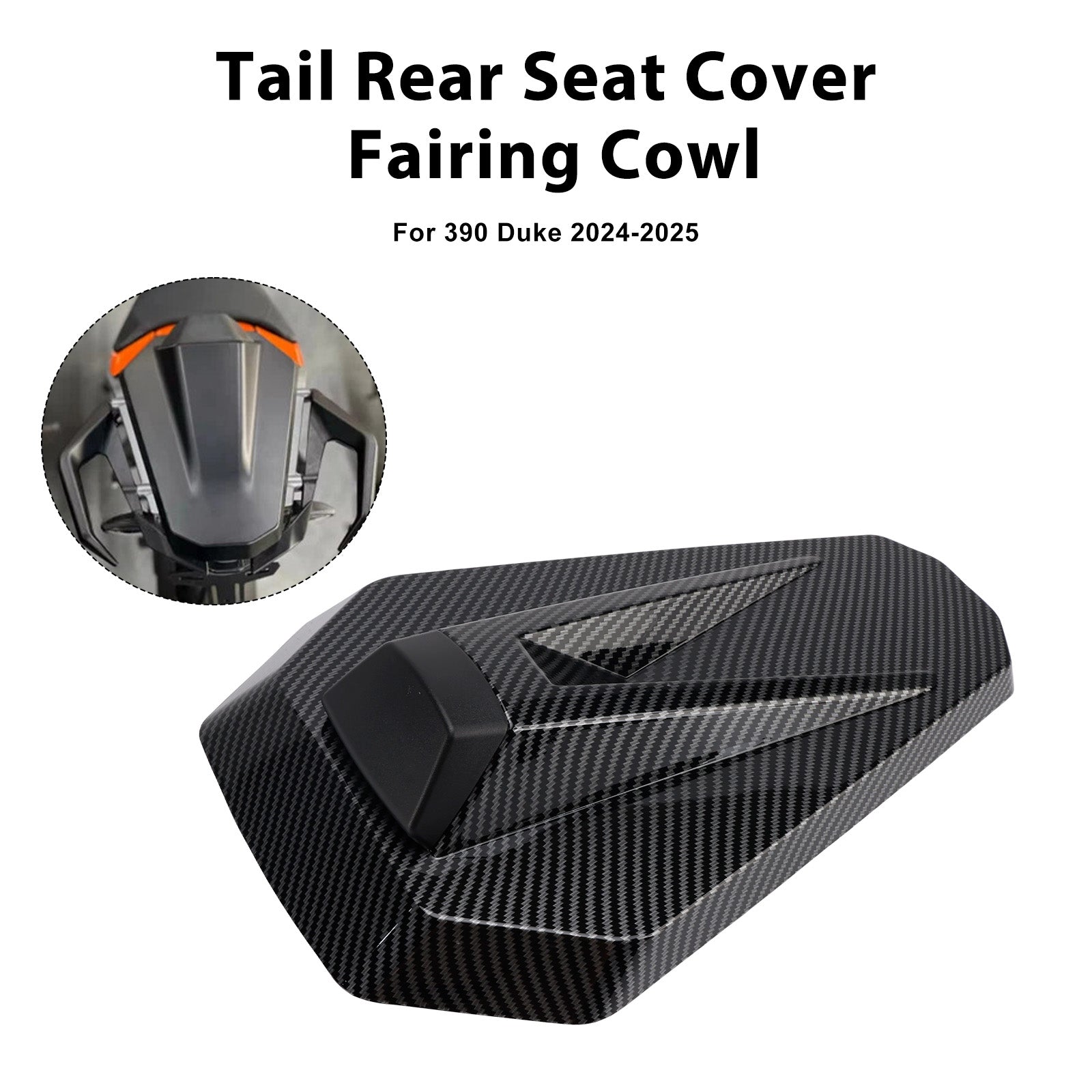 2024-2025 390 Duke Tail Rear Seat Cover Fairing Cowl