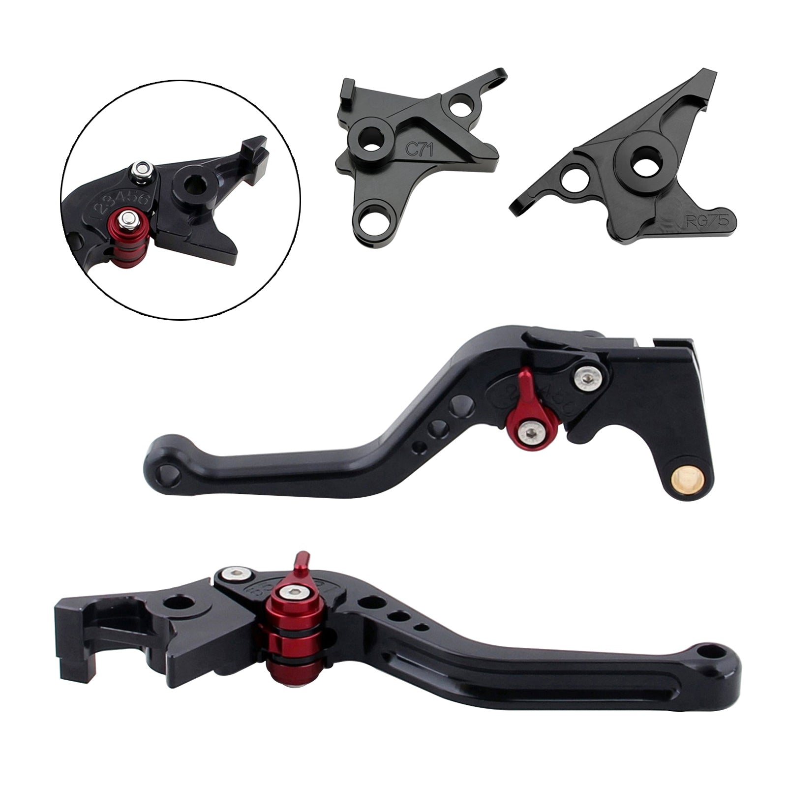 Ny kort clutchbremsespak passform for BMW R Nine T /Pure /Racer 2017-2023