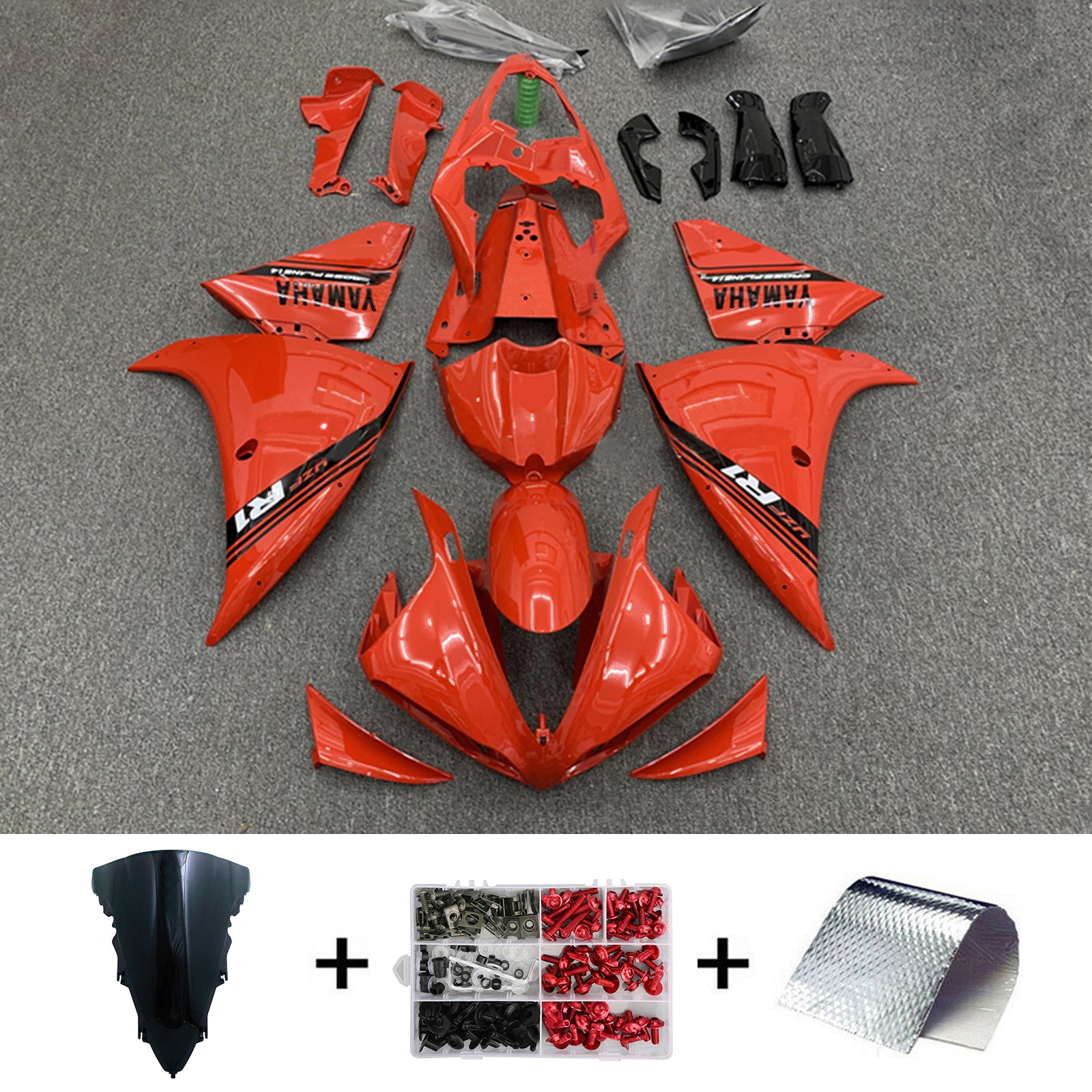 2012-2014 YAMAHA YZF-R1 injektionsmässa kit karosseriplast ABS
