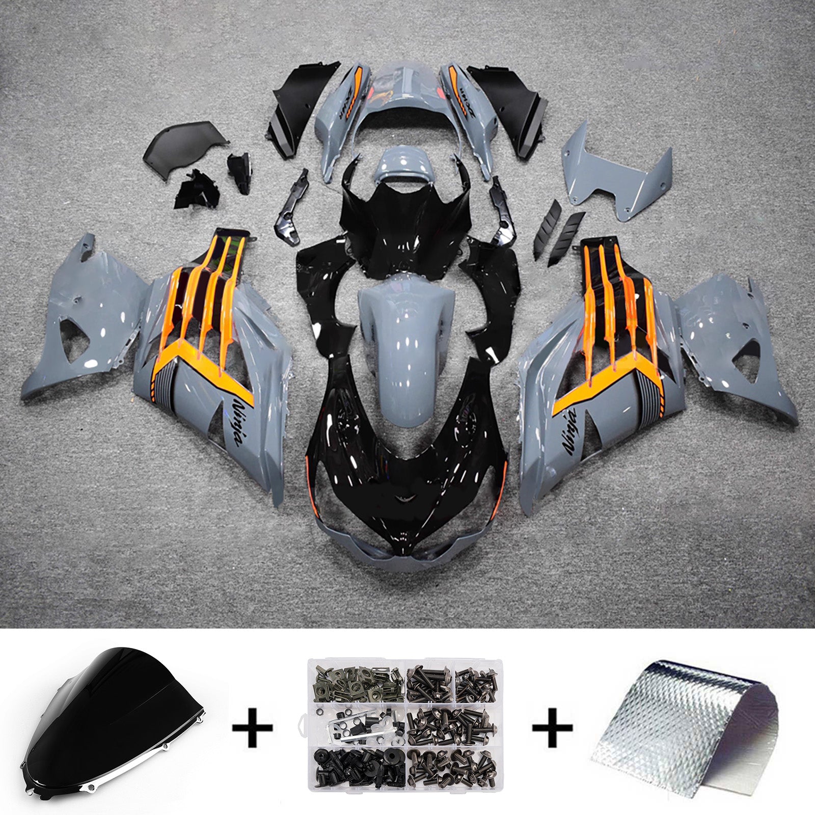 Injection Fairing Kit Bodywork fit For Kawasaki ZX14R ZZR1400 2012-2025