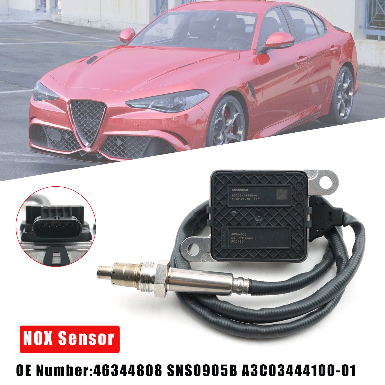 46344808 NOX Sensor for Alfa Romeo Stelvio 2.2D 2016 2018 SNS0905B