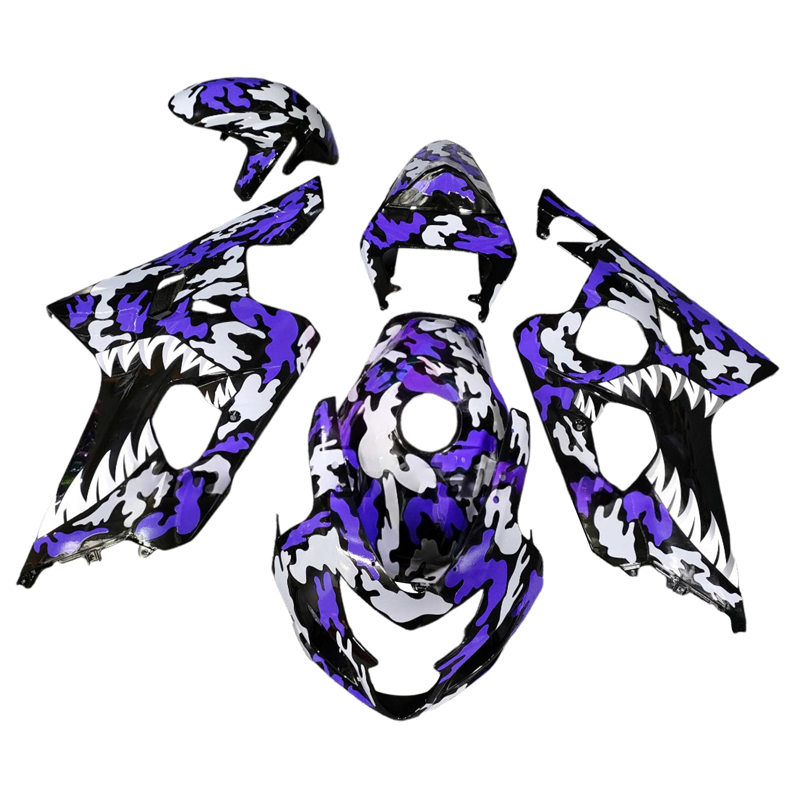 Kit na vstrekovanie kapoty karoséria plastový abs pre Suzuki GSXR 600/750 2004-2005 K4