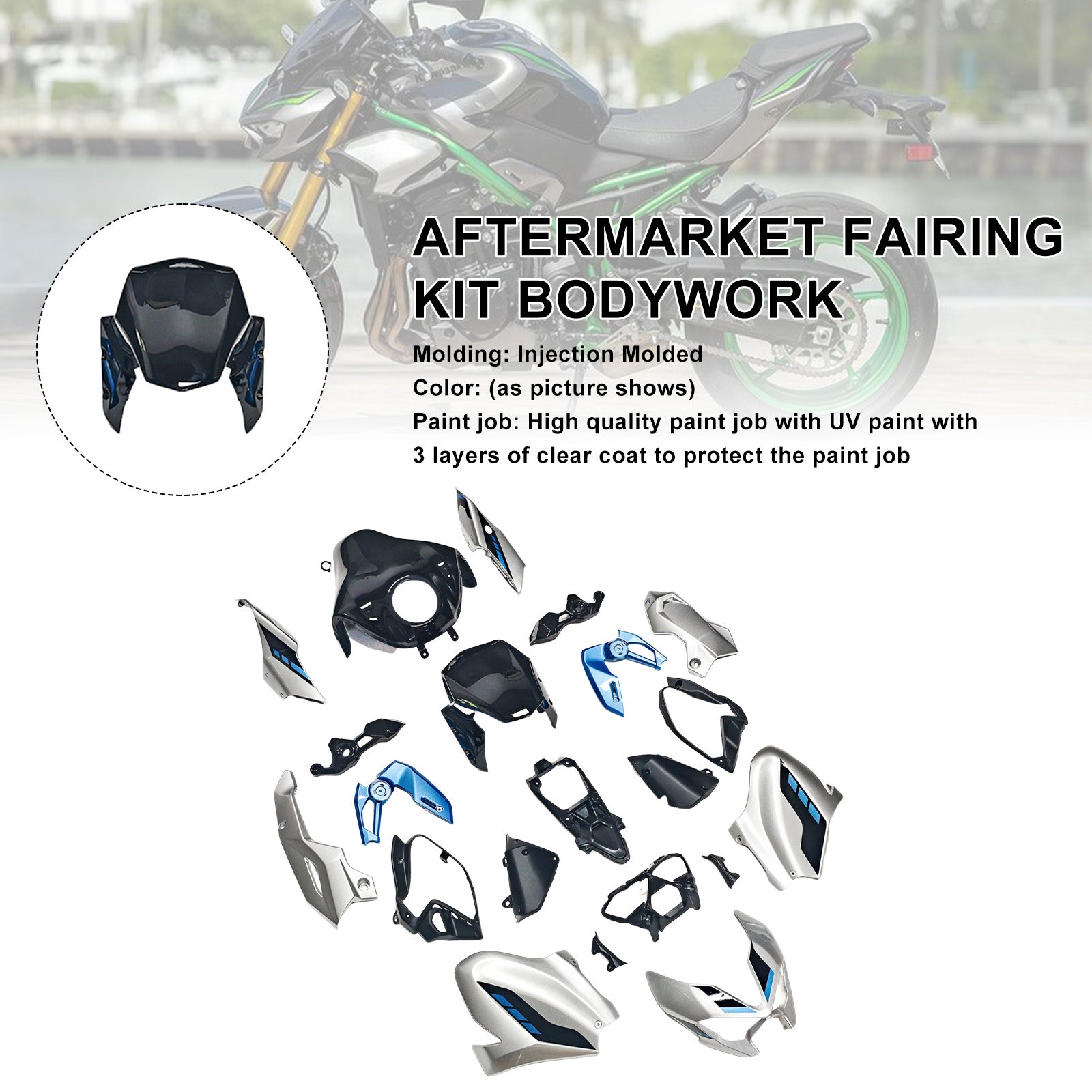 Injection Bodywork Fairing Kit for Kawasaki Z900 2025-2026