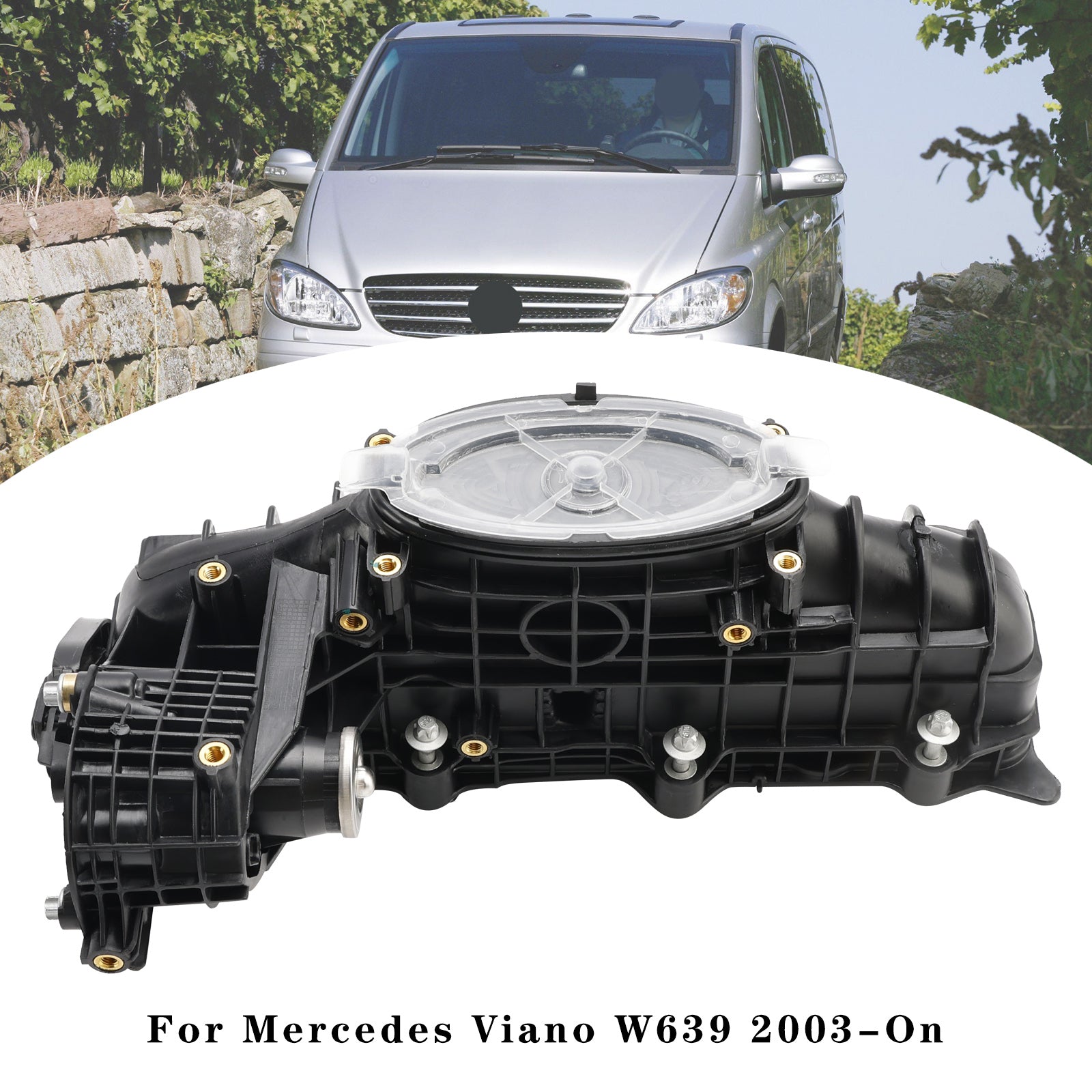 2015-2018 Mercedes Gle Off-Road W166 Inlet Manifold W/ Actuator Motor 6510904937 A6511500094