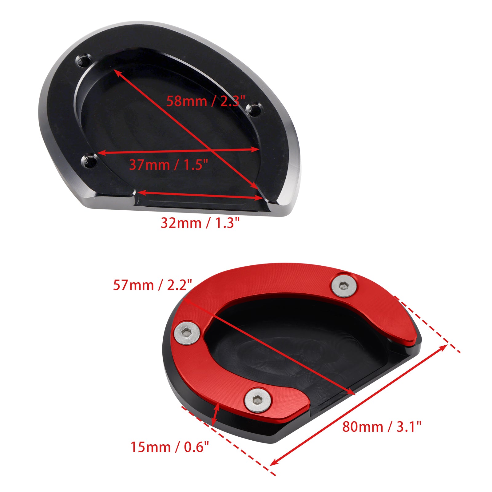 Kickstand Enlarge Plate Pad fit for Bonneville Bobber T100 T120 2018-2020
